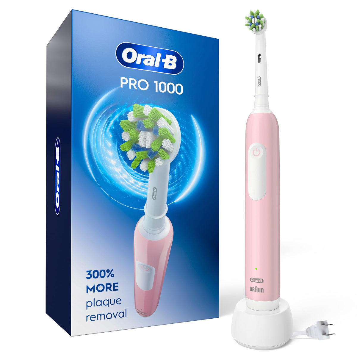 Oral B Pro 1000 Rechargeable Electric Toothbrush Pink - Oral-B Official Imagery - 2