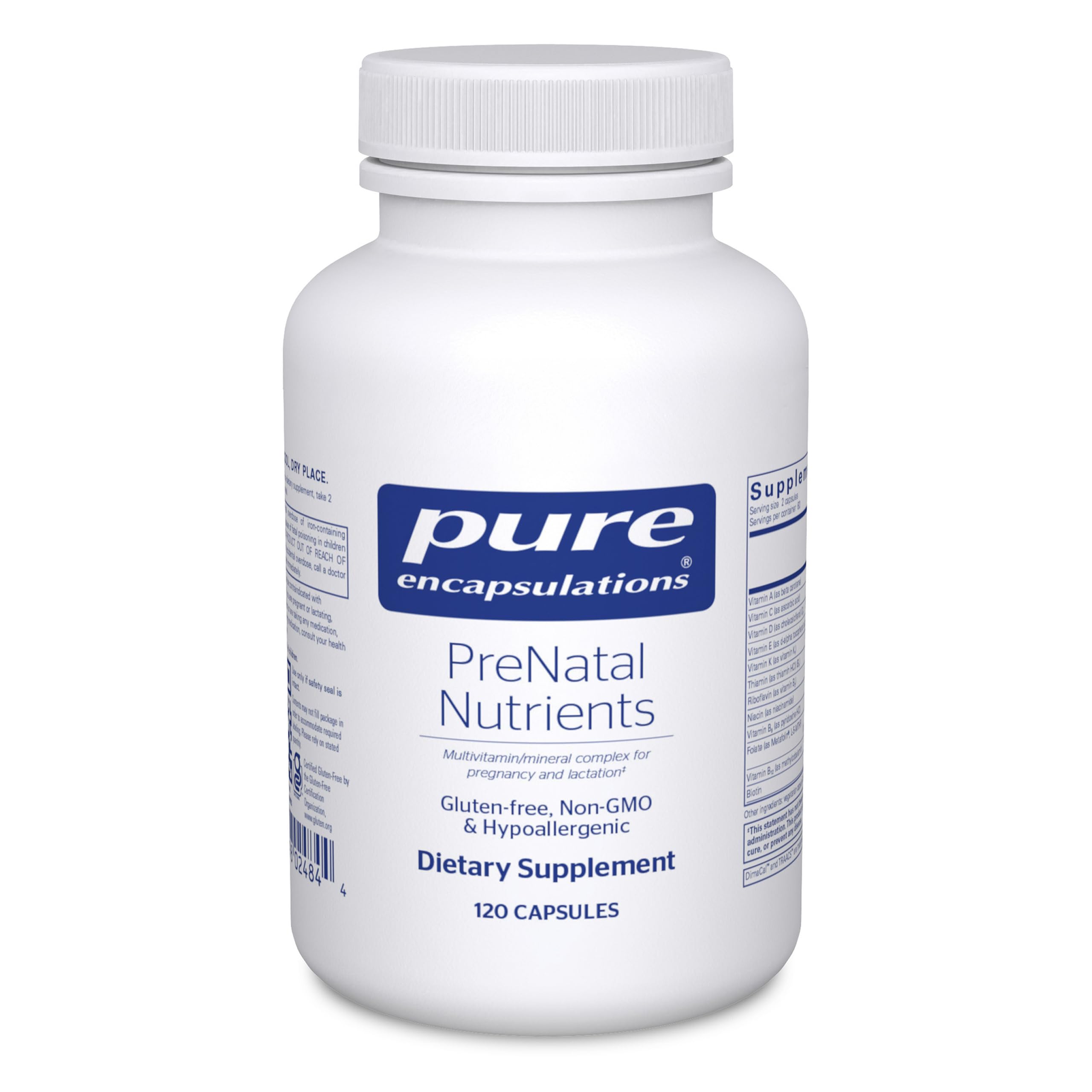 Pure Encapsulations PreNatal Nutrients, 120 Capsules