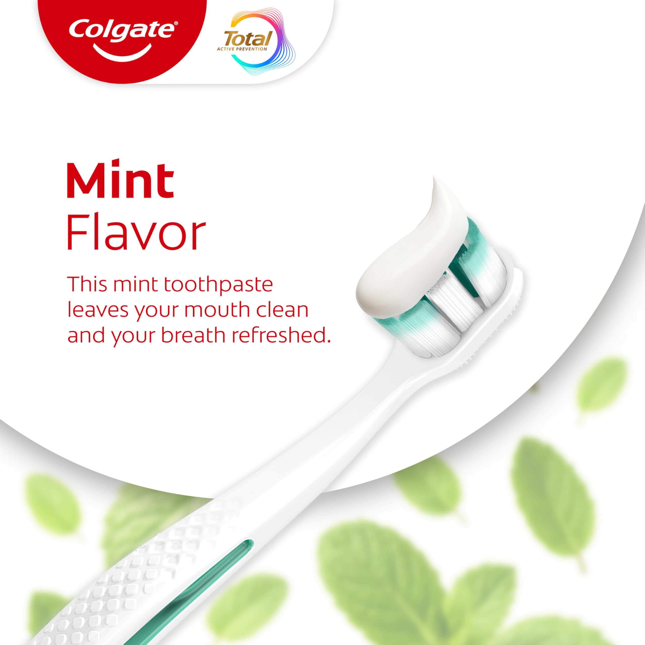 Colgate Total Whitening Toothpaste Gel with Fluoride, Bulk 4 Pack, 5.1 oz