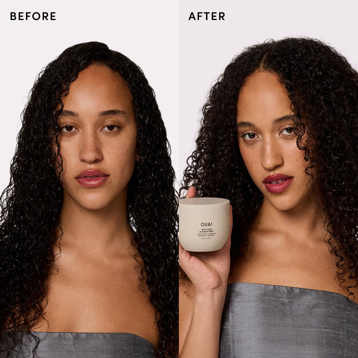 OUAI Thick Hair Mask for Dry Damaged Hair, Rich Deep Conditioner, 8 oz – product photo (Hair Masks)