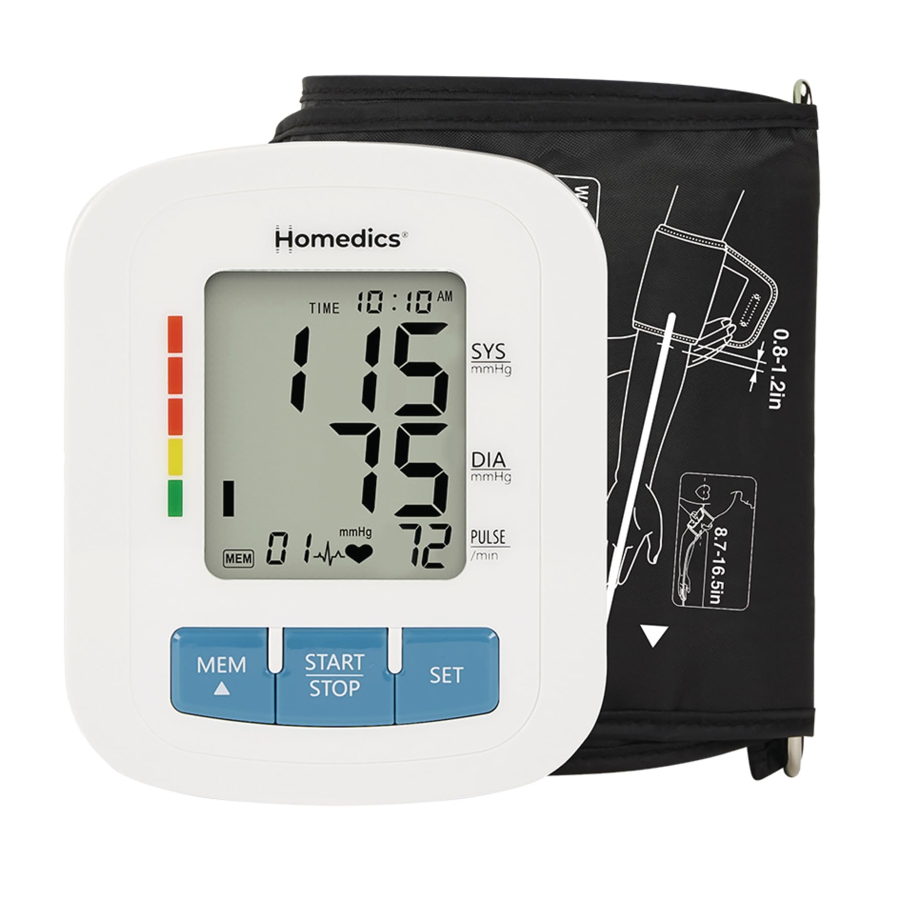 Homedics Upper Arm 300 Series Blood Pressure Monitor - Product Imagery