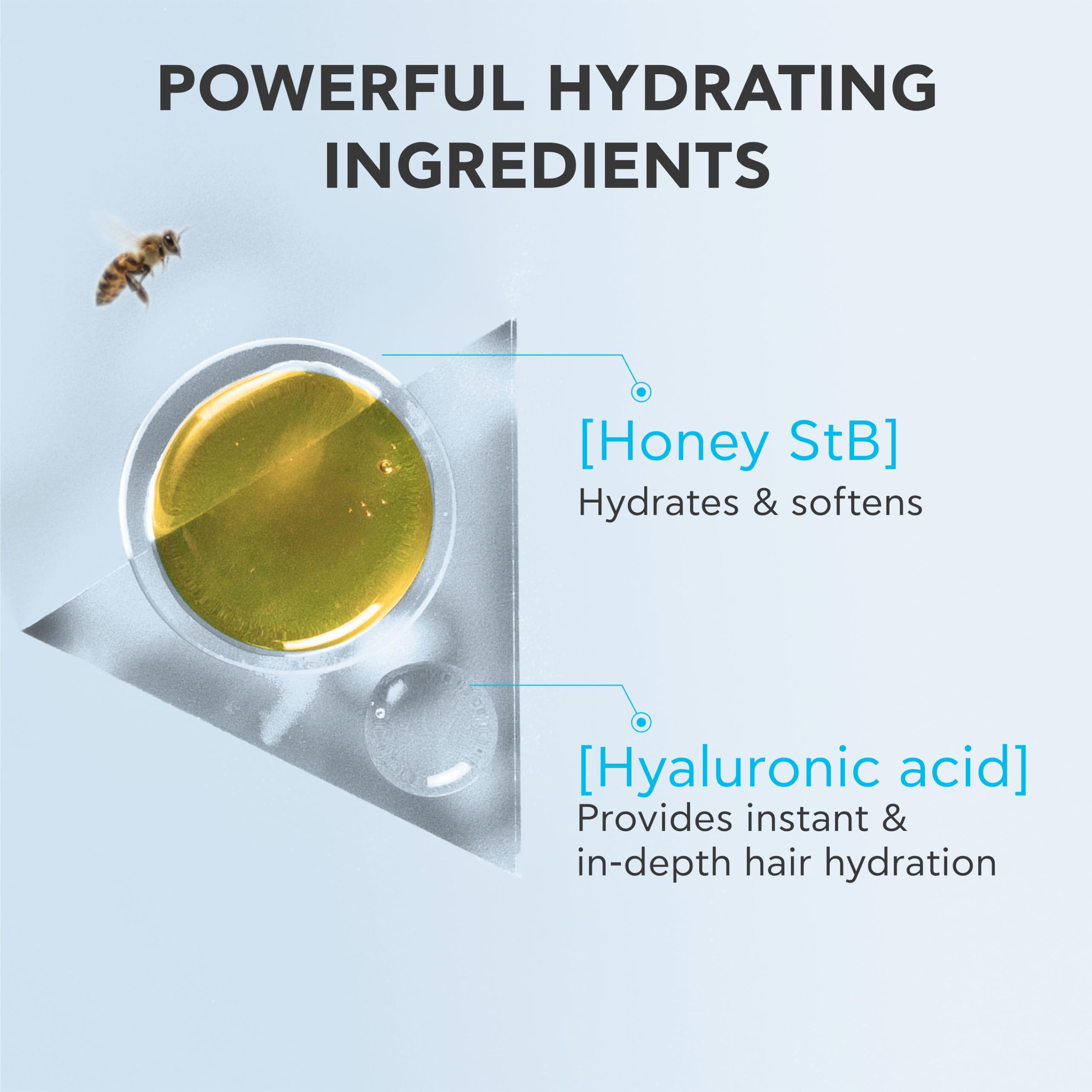 Apivita Hyaluronic Hydra Shampoo with honey and hyaluronic acid, showing the shampoo bottle with natural ingredients.
