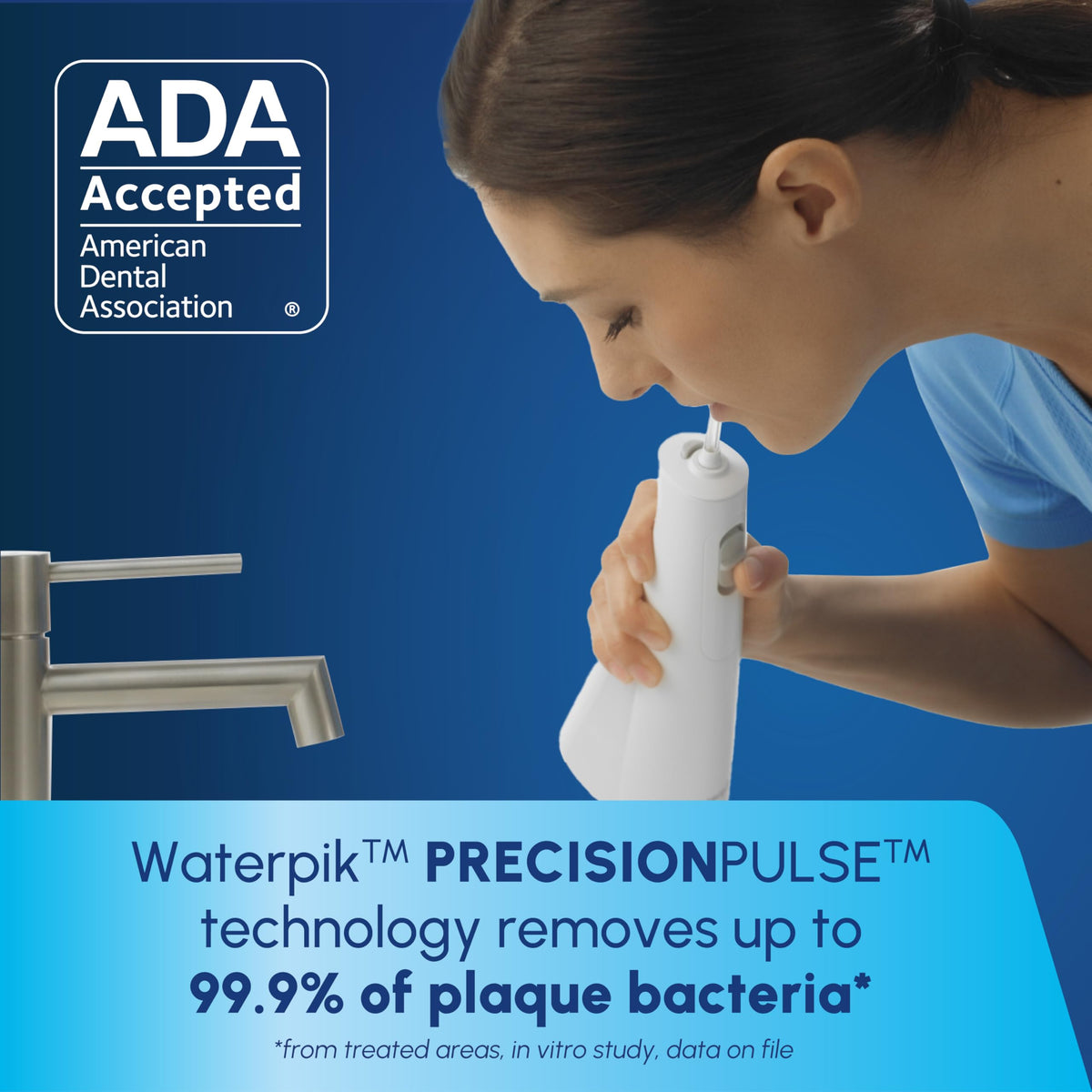 Waterpik Cordless 1100 Rechargeable Portable Water Flosser - Waterpik Official Imagery - 4
