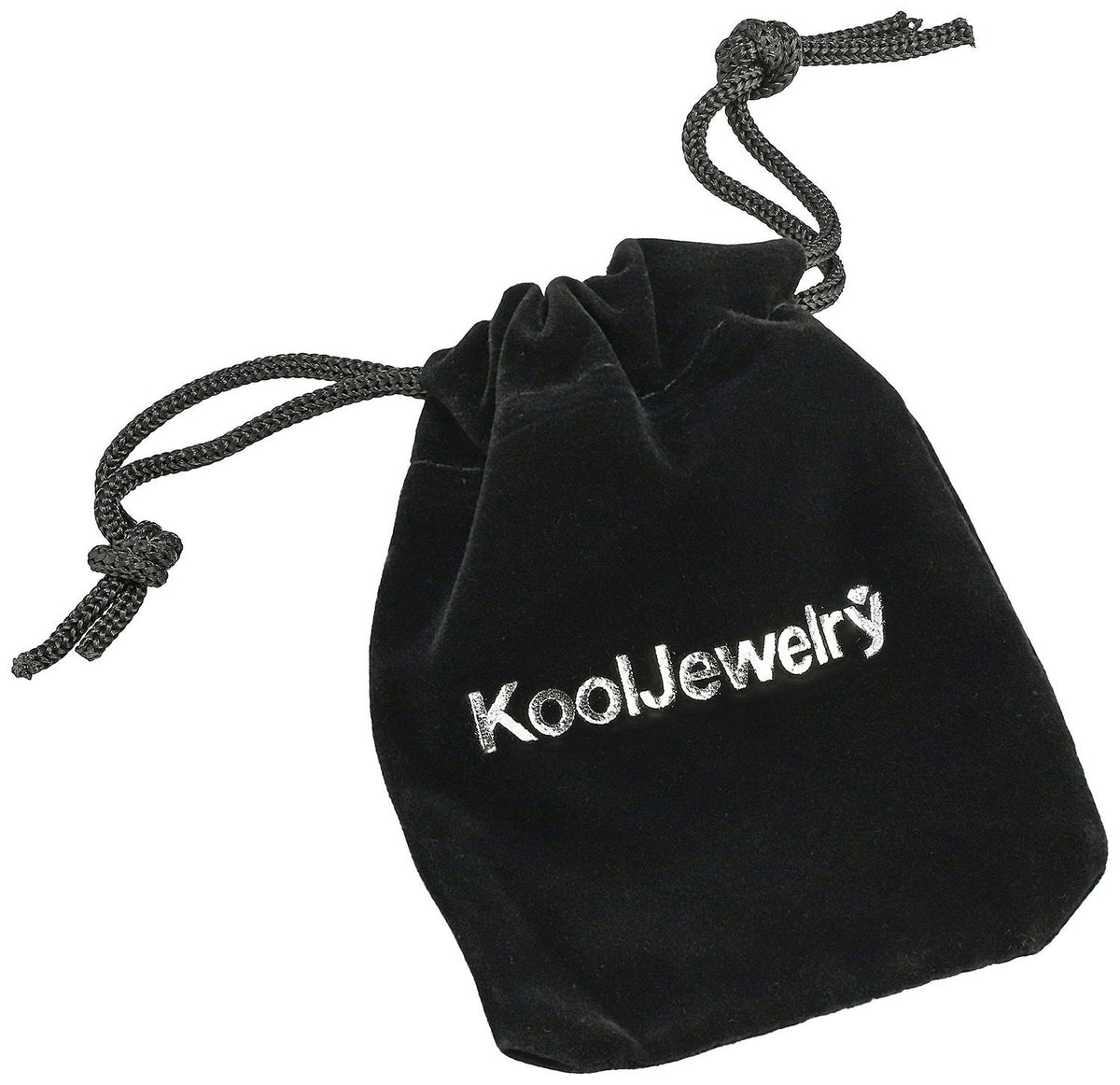 Kooljewelry Solid 14K White Gold Rope Chain Necklace for Women – alternate angle