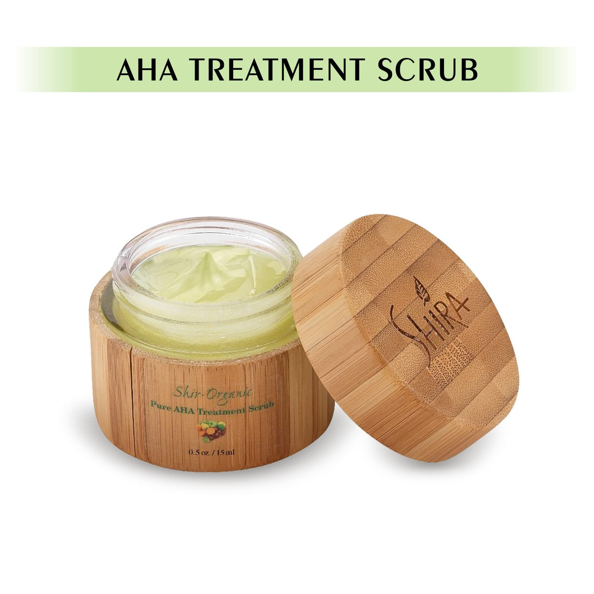 Shira Organic Pure AHA Treatment Scrub Natural Scrub For - Shira Official Imagery - 6