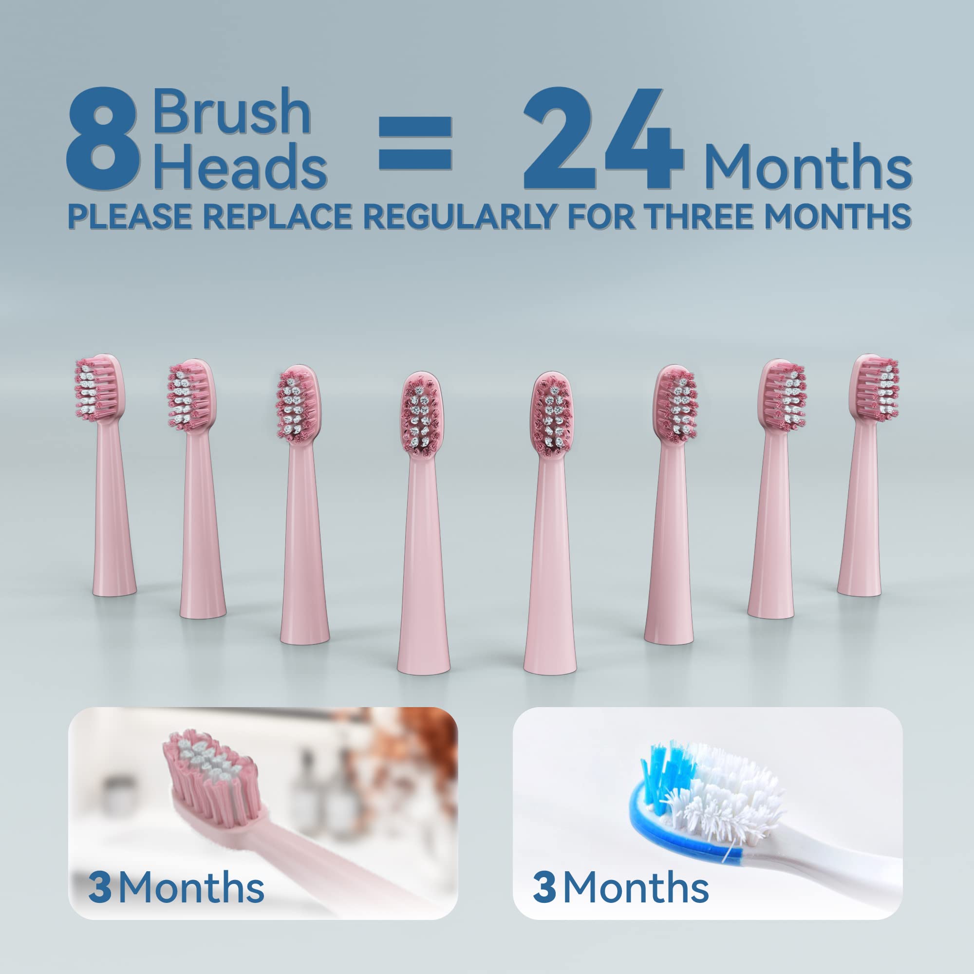 7AM2M Sonic electric toothbrush for adults and kids, rechargeable with high power, featuring sleek design and multiple brushing modes.