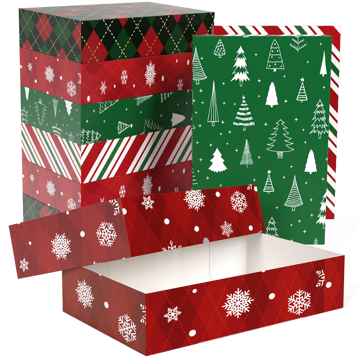 YANGTE 24 Pack 17 Christmas Gift Boxes with Lids - YANGTE Official Imagery - 1