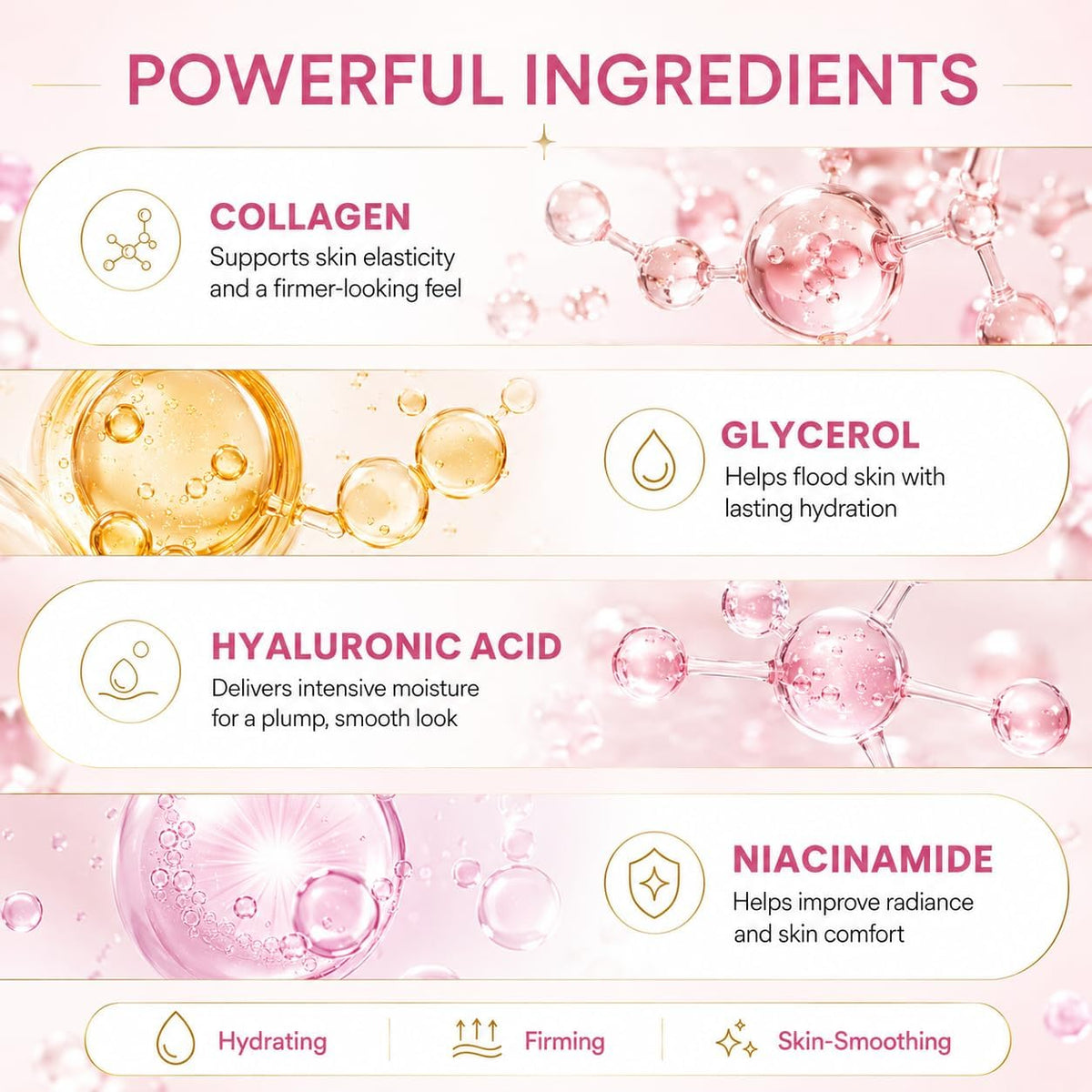MIXAROLA Collagen Glow Up Mask 2.0, Bio Collagen Face Mask for Firming Skin – product photo (Masks)