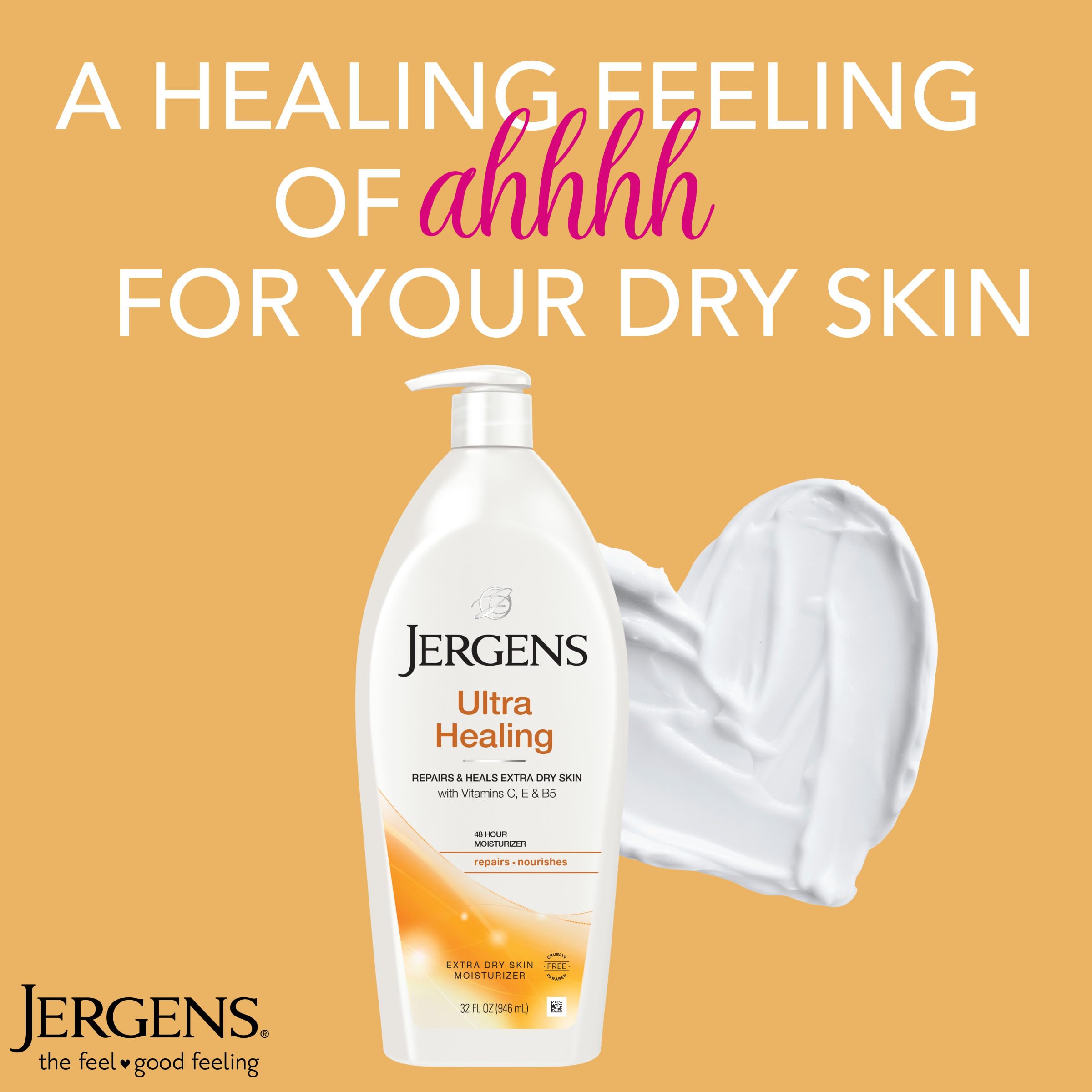 Jergens Ultra Healing Dry Skin Lotion Vitamins C E B5 32oz
