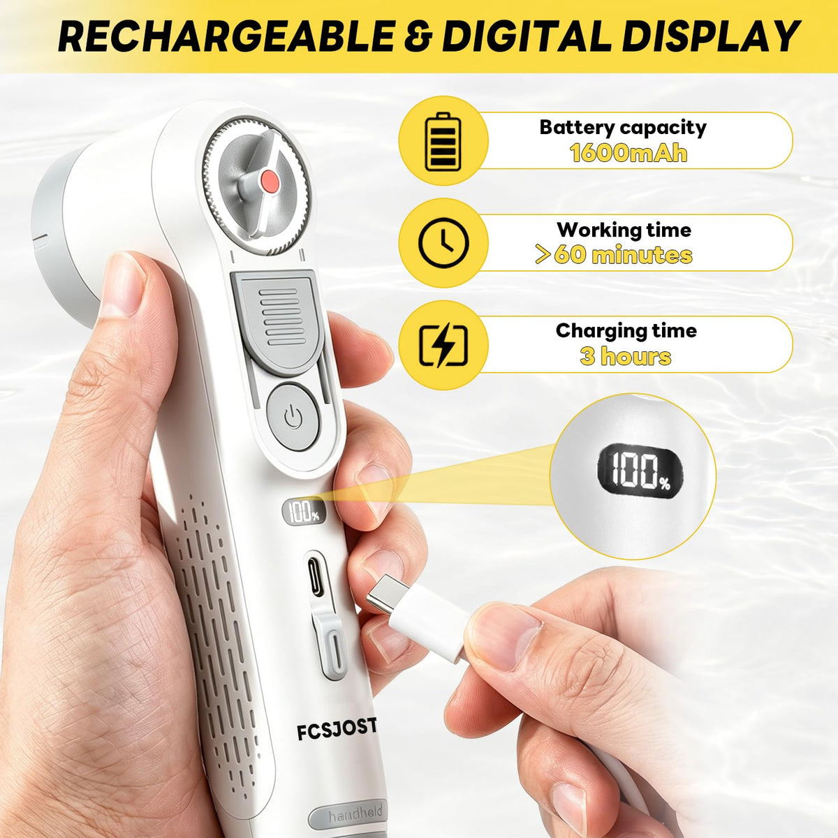 2 in 1 Portable Bidet for Travel Electric Handheld Bidet - FCSJOST Official Imagery - 7