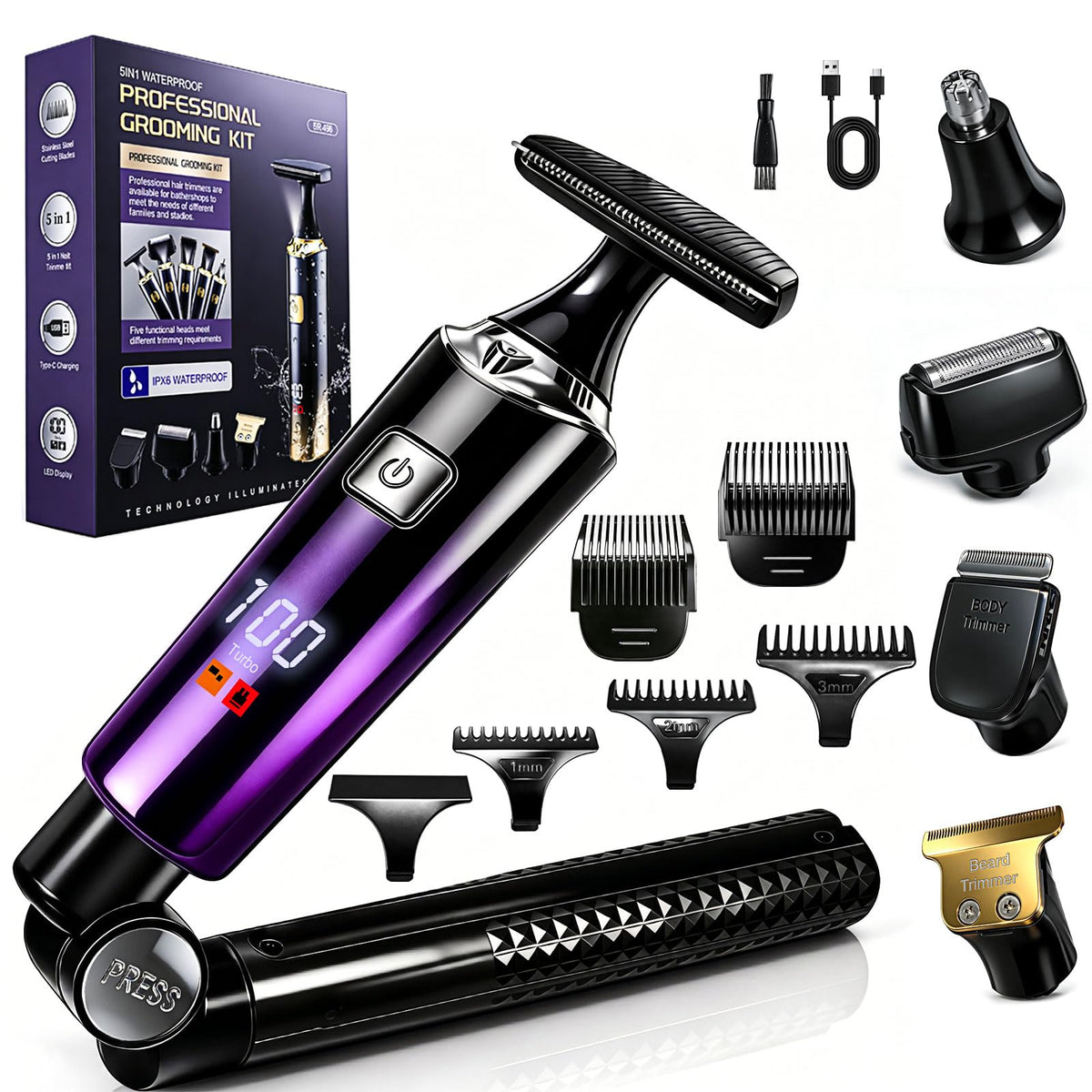 TGSBHIO Back Shaver for Men with Adjustable Long Handle – product photo (Body Groomers)