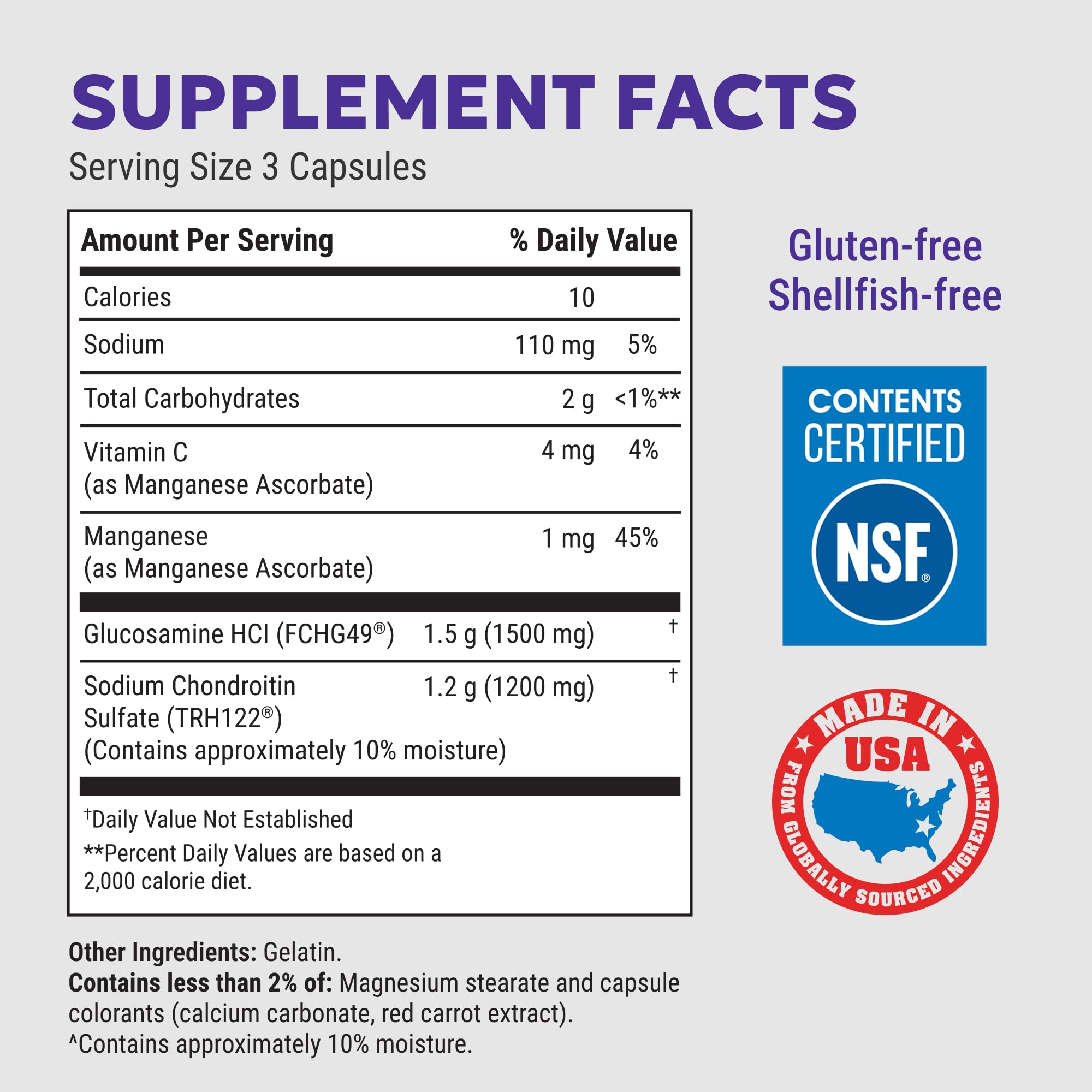 Nutramax Cosamin DS Joint Supplement, Glucosamine Chondroitin, 180 Capsules