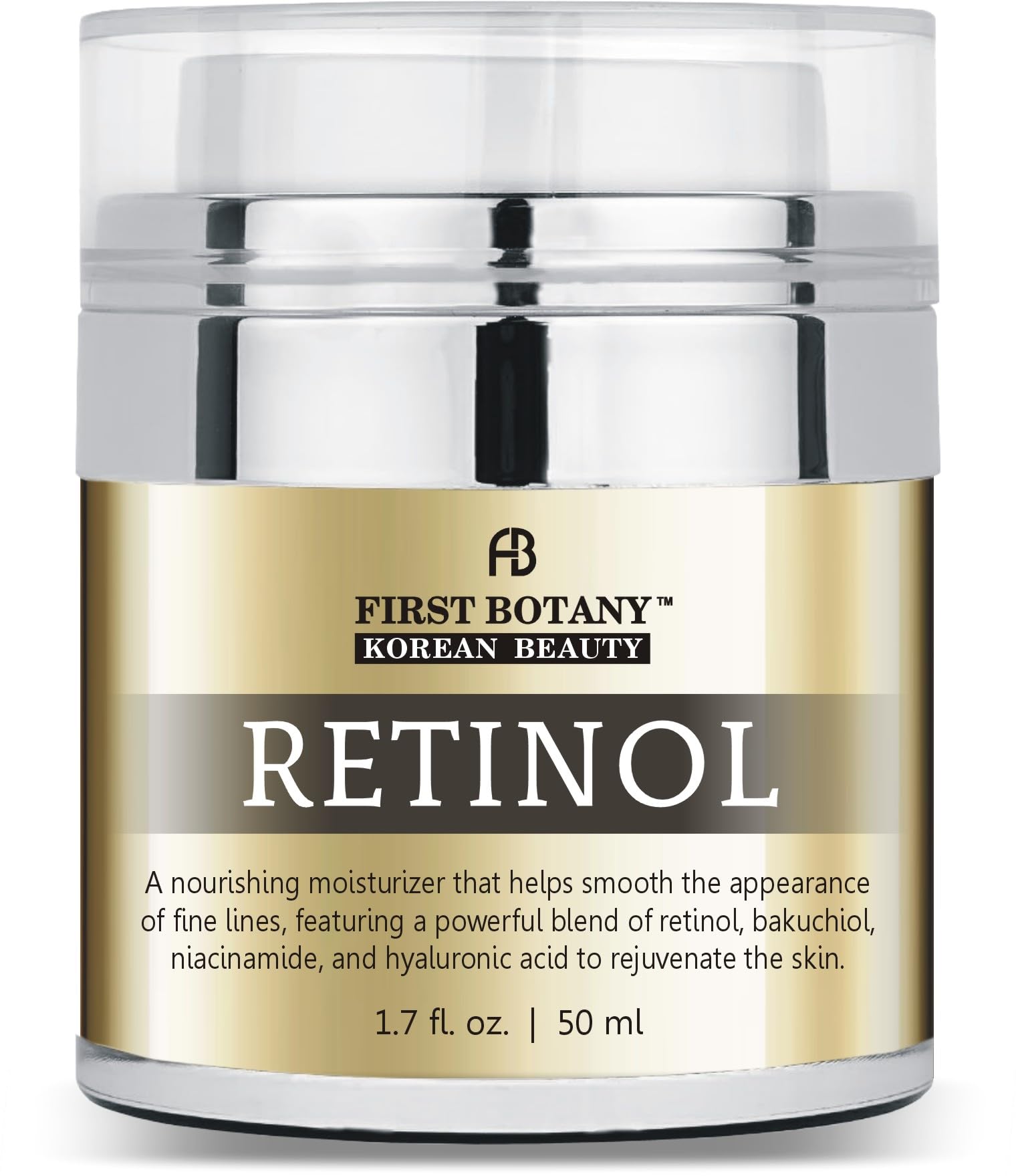 First Botany Korean Retinol Moisturizer Face Cream - Hydrating - Product Imagery