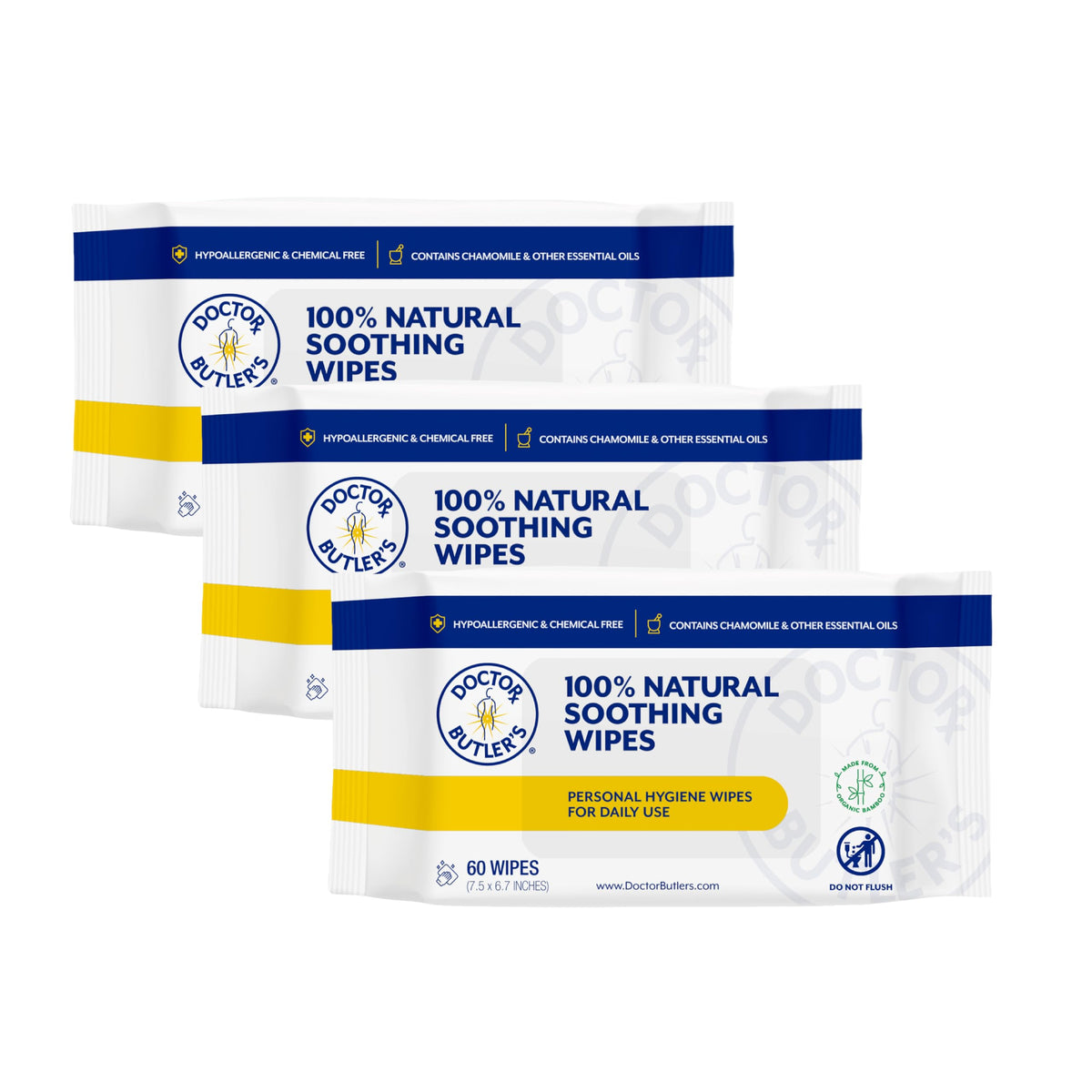 Doctor Butler s Soothing All Purpose Organic Bamboo Wipes - Doctor Butler's Official Imagery - 2