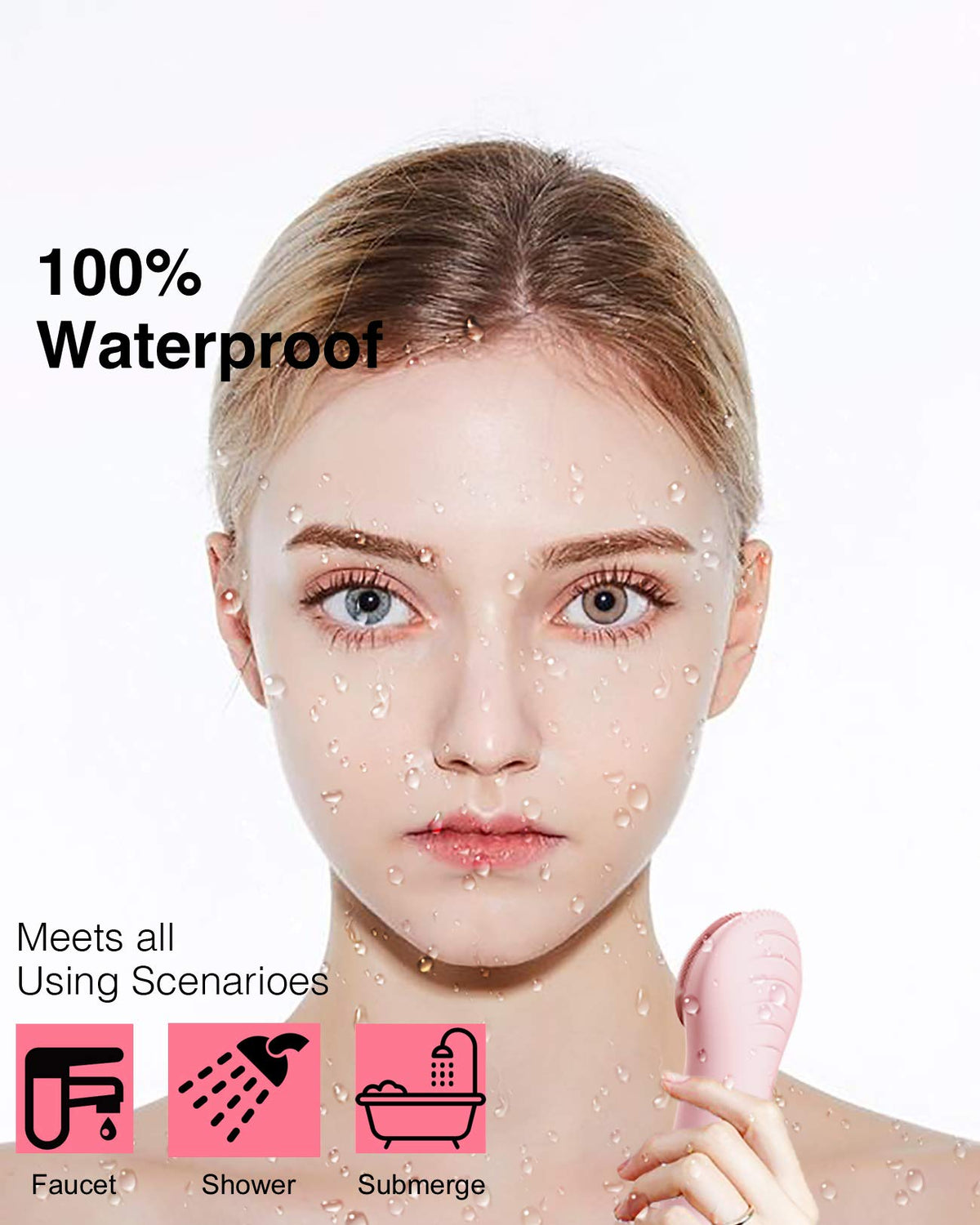 N&aring;graCoola NågraCoola CLIE Facial Cleansing Brush, Waterproof and Rechargeable Electric Face Scrubber for Men & Wo