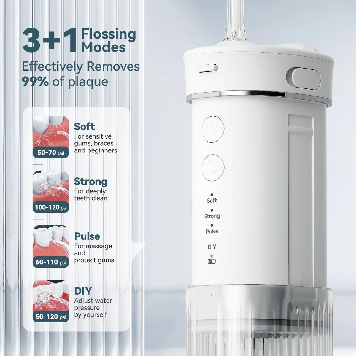 Portable Mini Water Dental Flosser for Teeth Cleaning Travel - JTF Official Imagery - 5