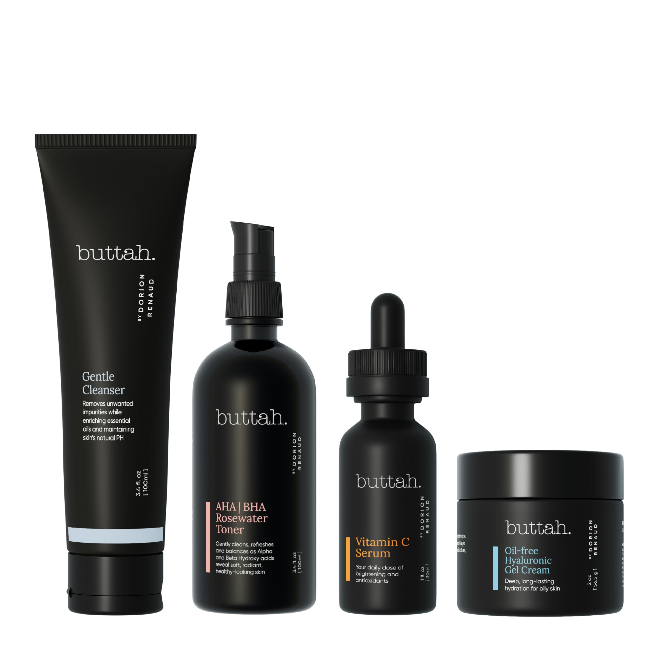 Buttah Skin Supreme Kit for Melanin Rich Skin | Oil-Free - Product Imagery