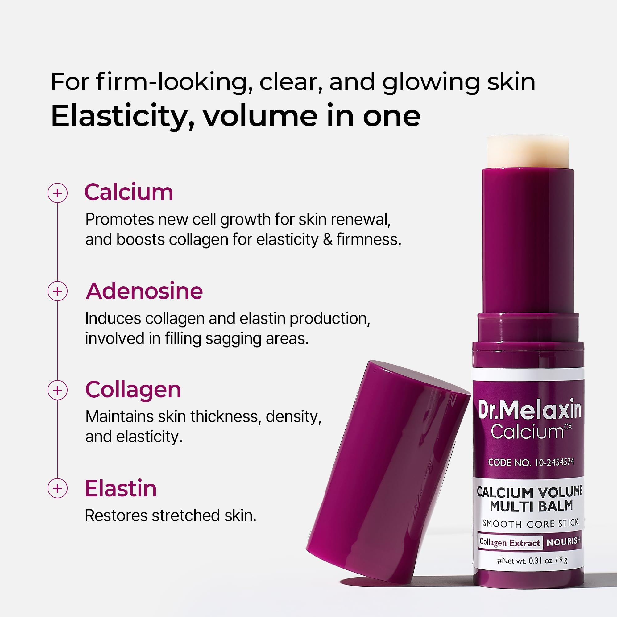 Dr.Melaxin Collagen Balm Stick Calcium Adenosine Eye Firm