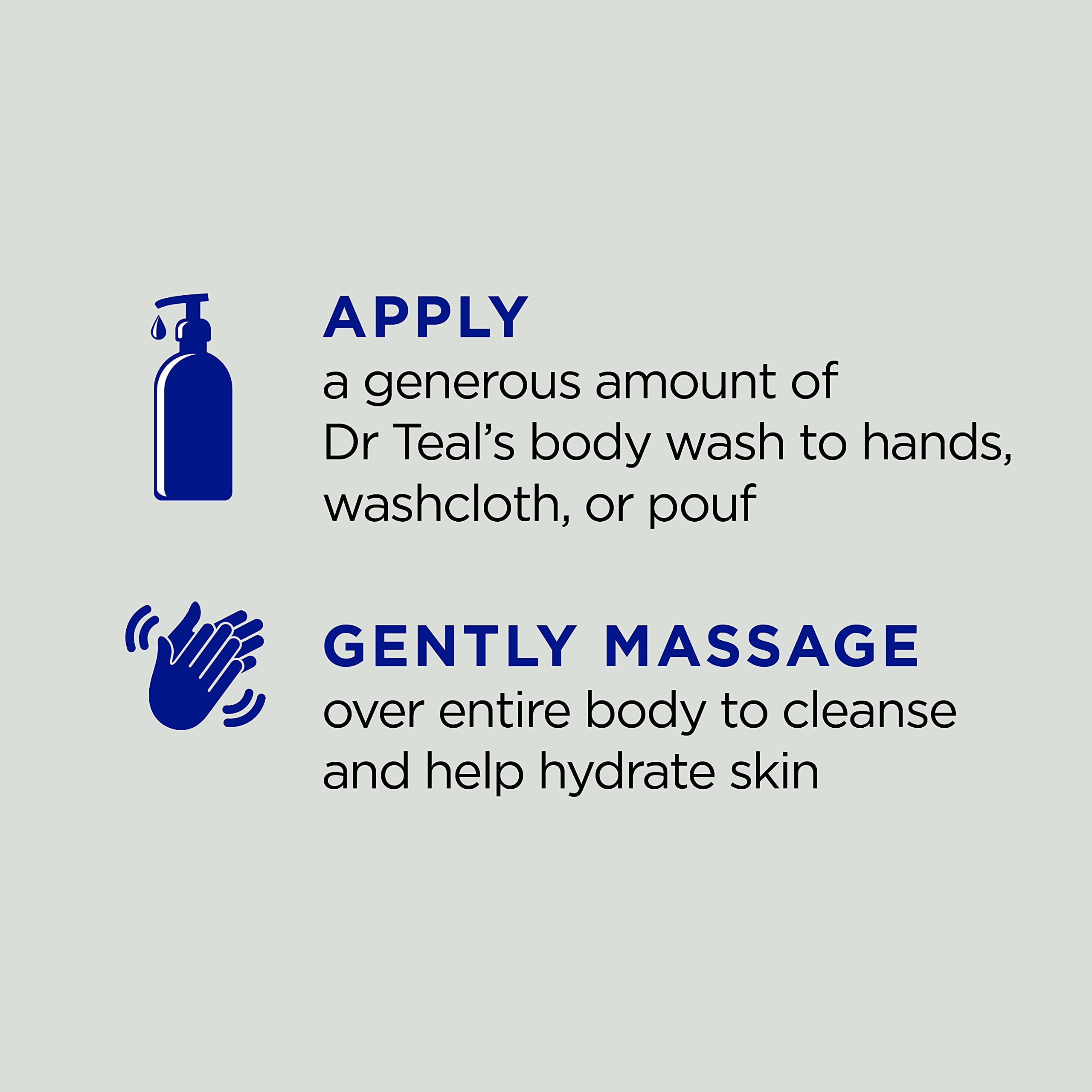 Dr Teal's Body Wash with Pure Epsom Salt, Cannabis Sativa Hemp Seed Oil, 24 fl oz (Pack of 4)