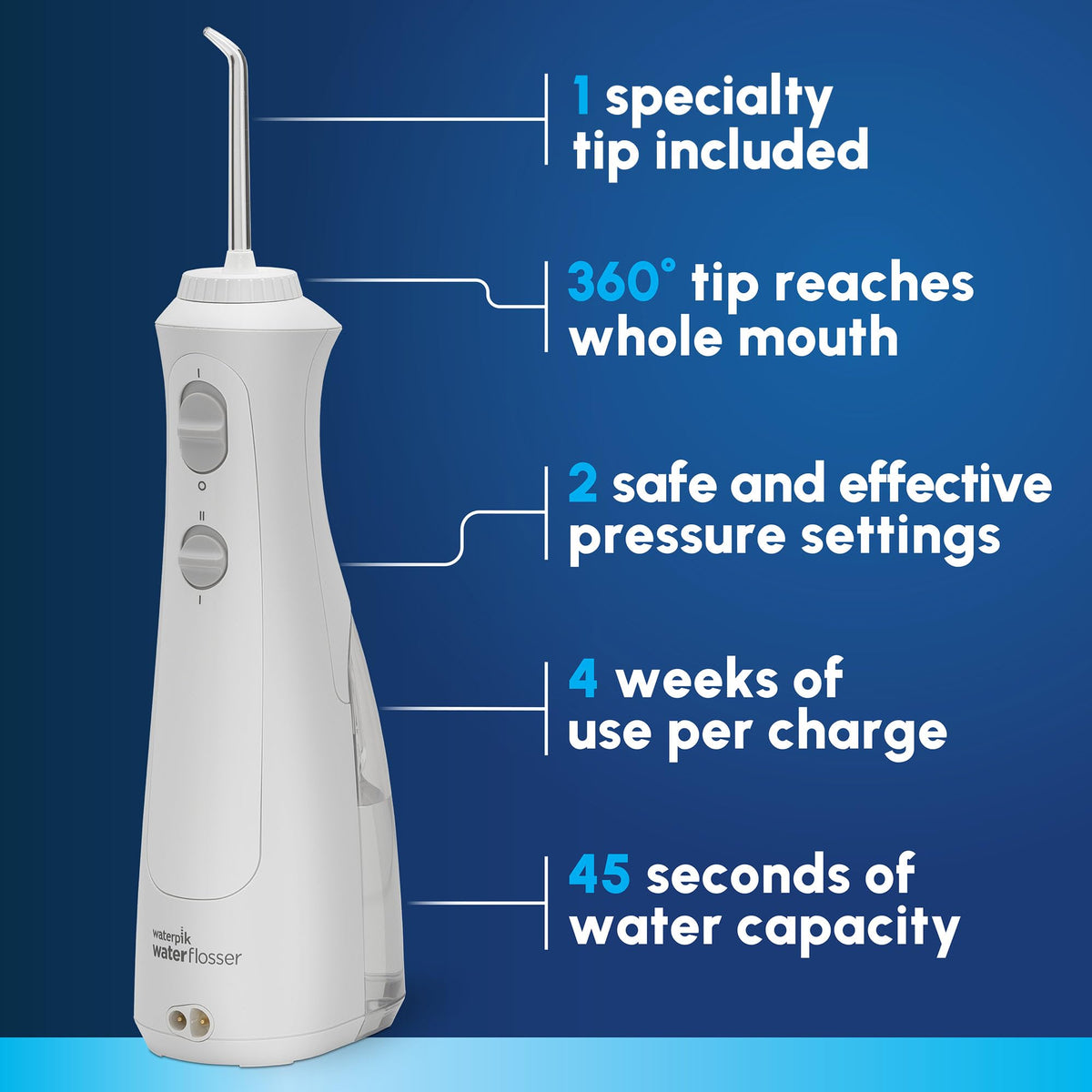 Waterpik Cordless Pearl and Sensonic Rechargeable Electric - Waterpik Official Imagery - 3