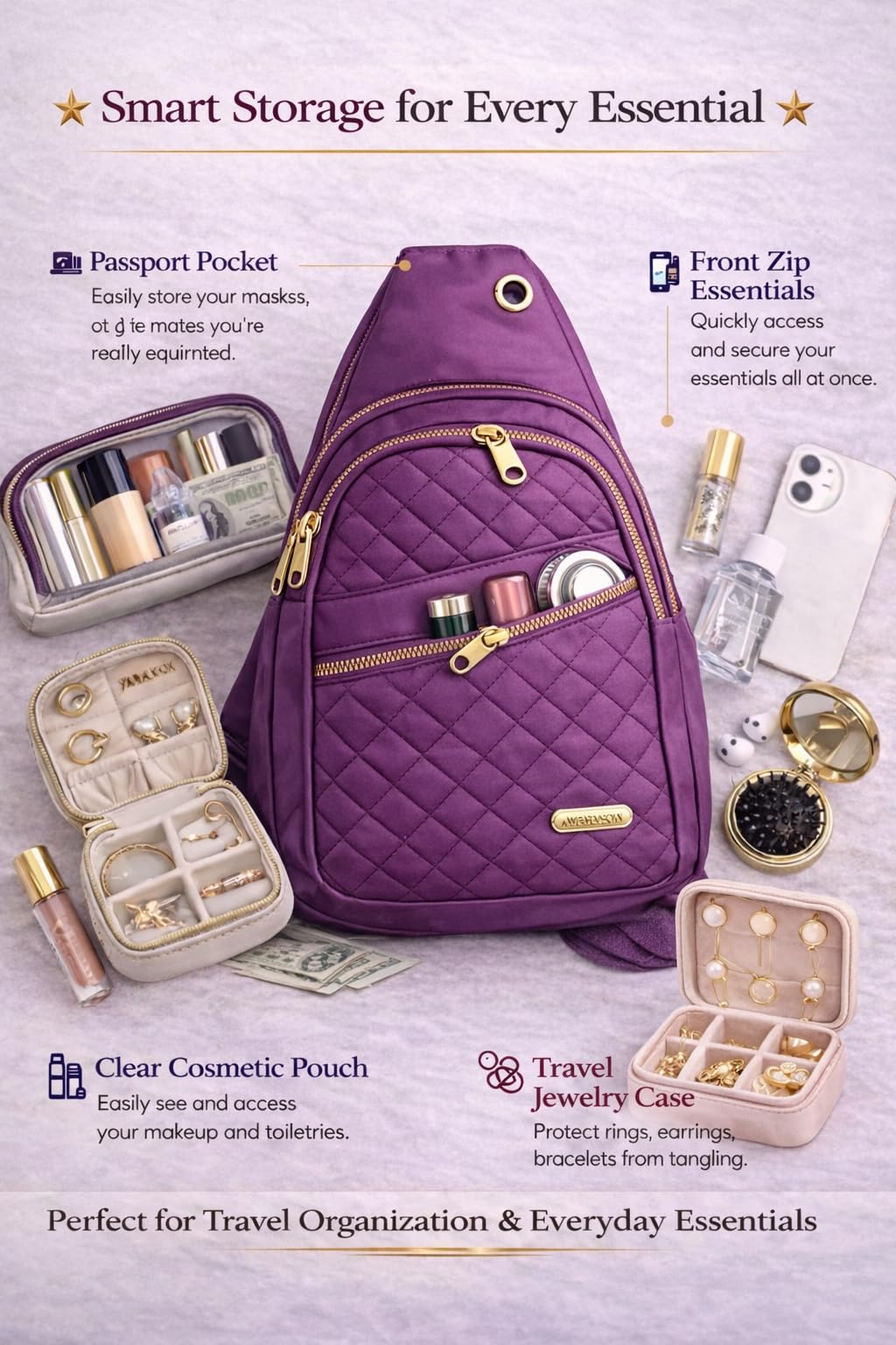 Spicy Tabanca Women's 7-Piece Travel Essentials Gift Set – full view