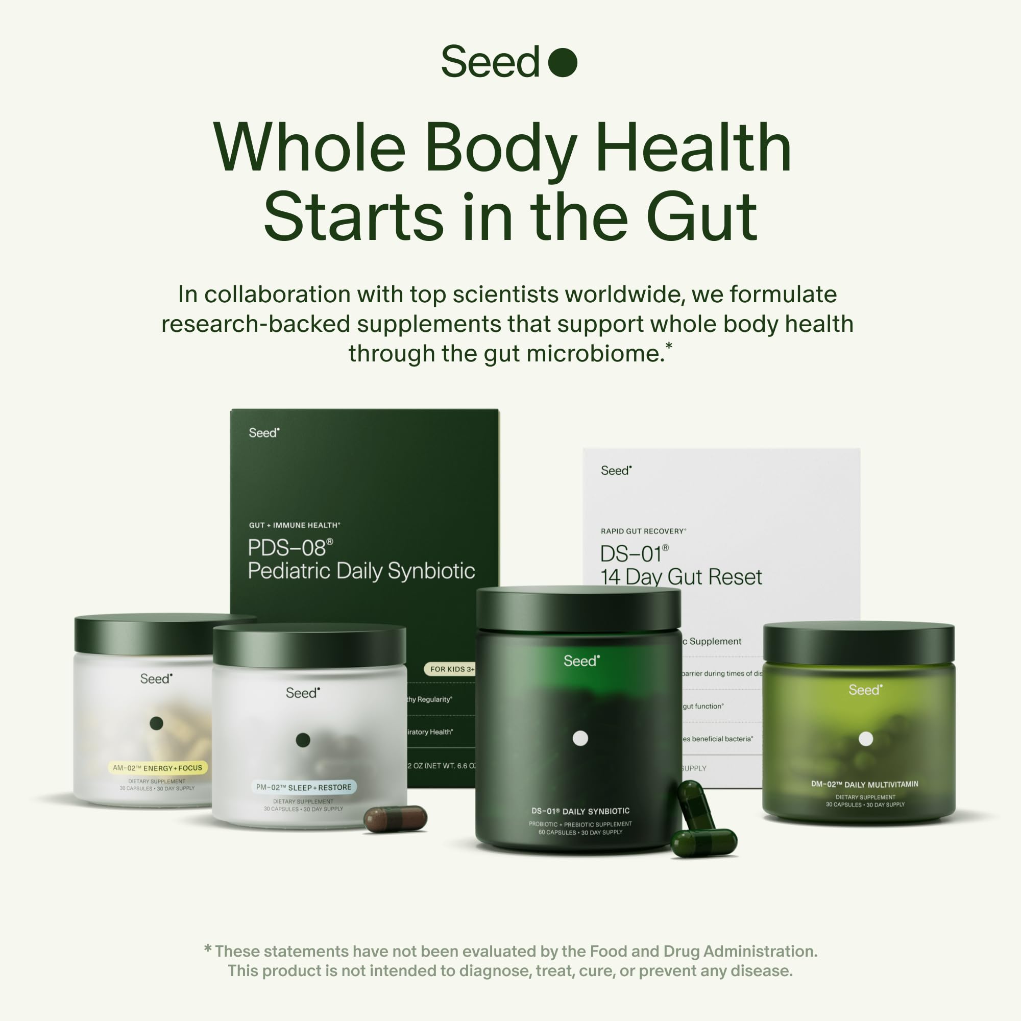 Seed DS-01 Daily Synbiotic Probiotic + Prebiotic 30-Day