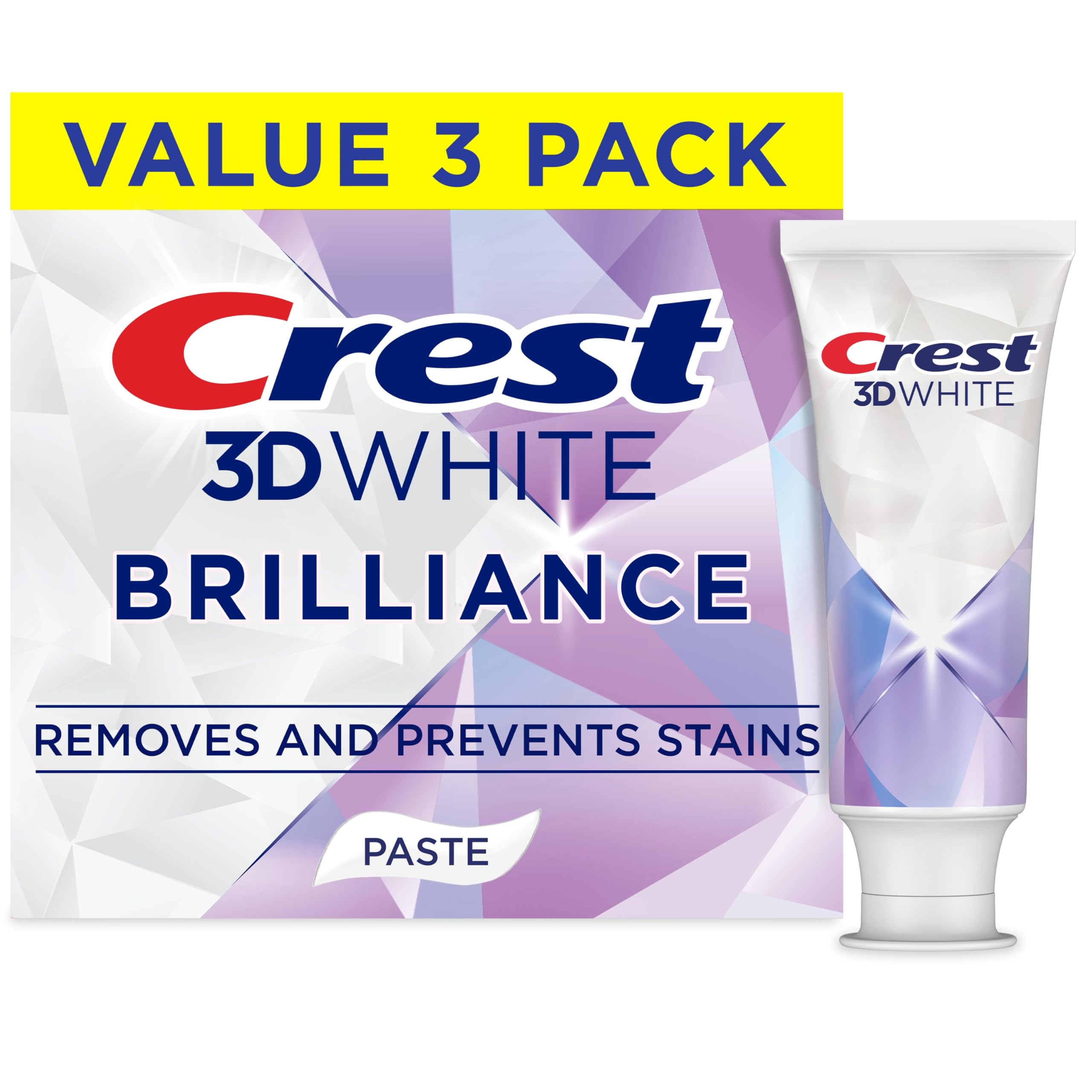 Crest 3D White Brilliance Bright Mint Teeth Whitening - Product Imagery