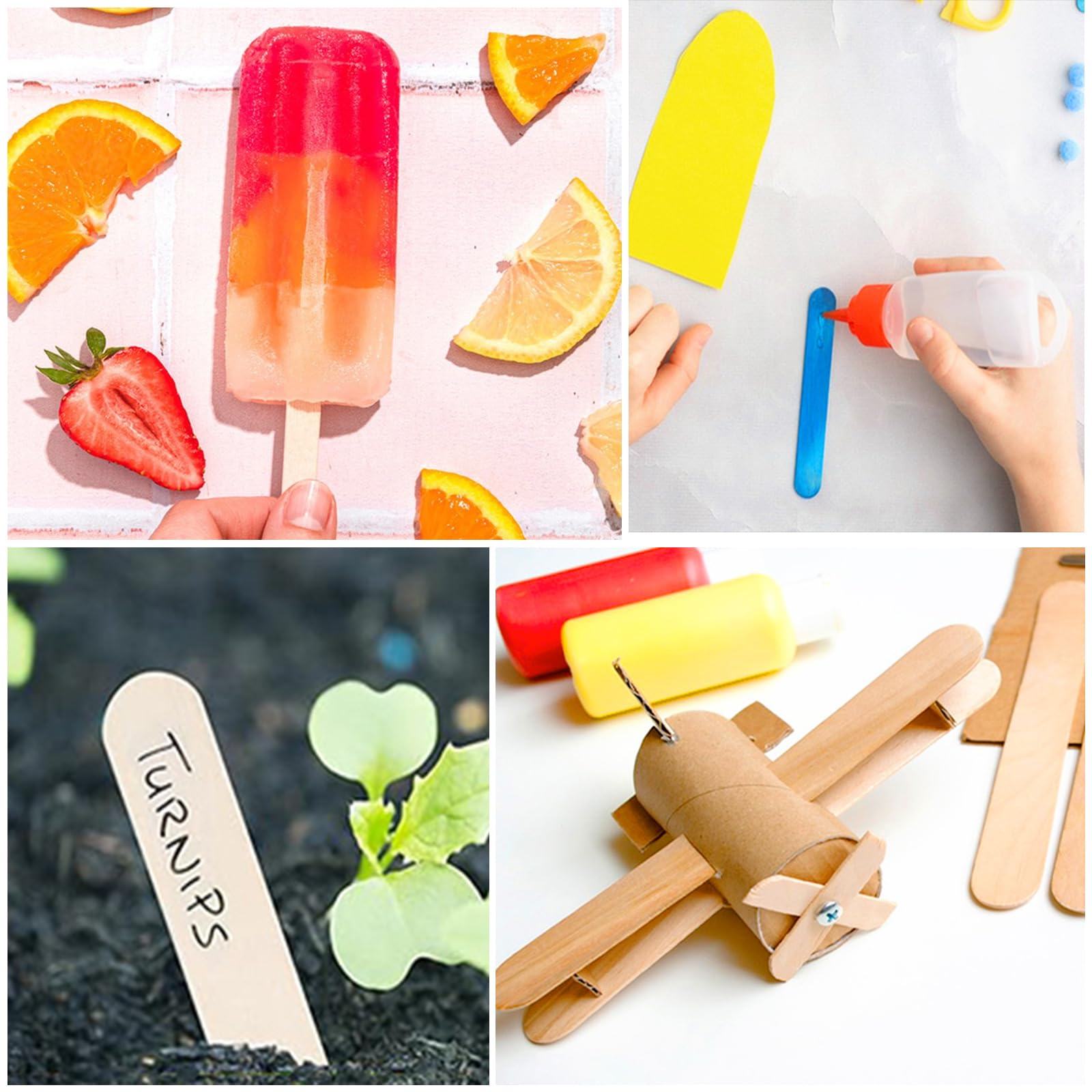 EWVVSS 500 pcs waxing sticks in 4 sizes, wooden applicators for hair removal, beauty beauty treatment tools