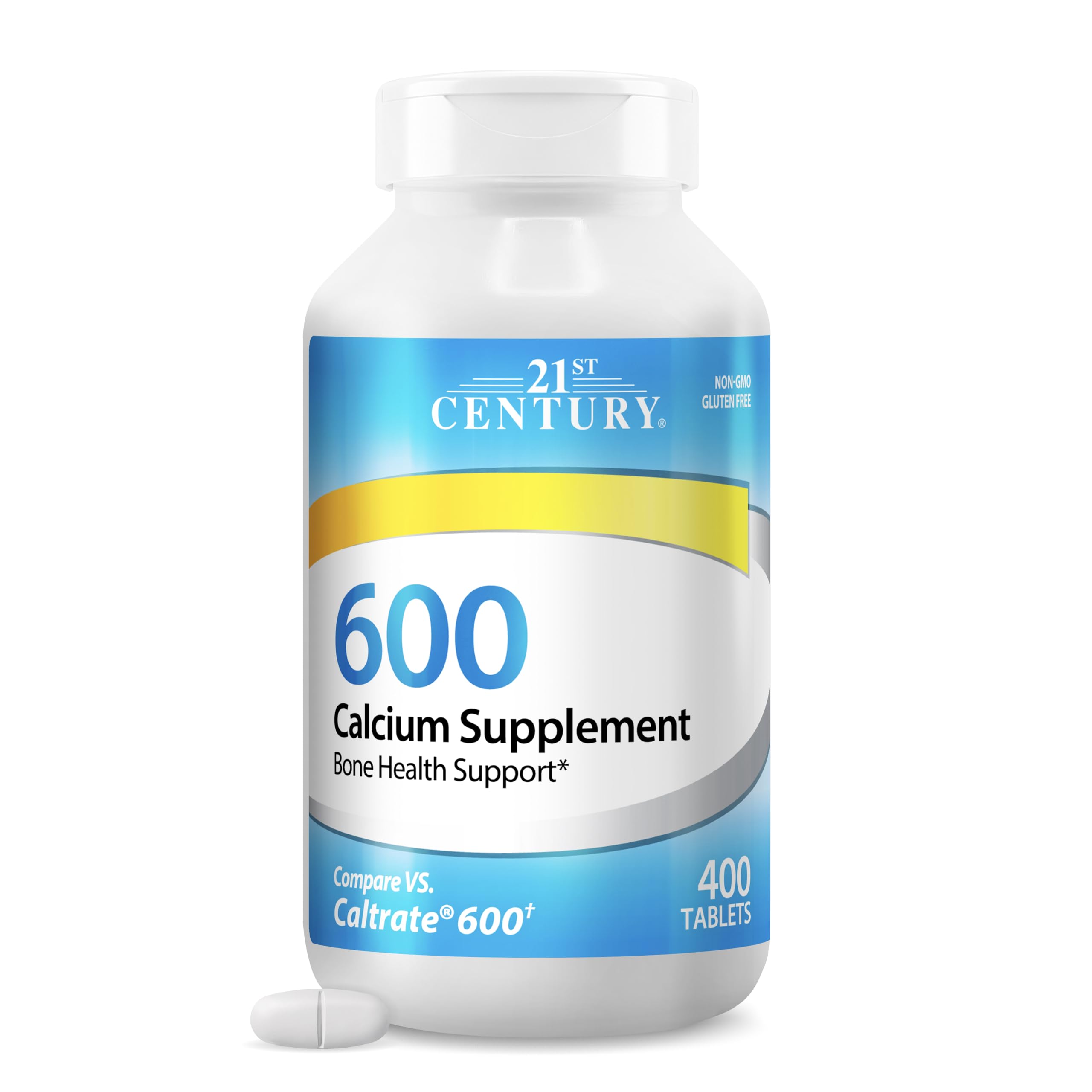 21st Century Calcium 600mg Tablets, Bone Strength Support, 400 - Product Imagery