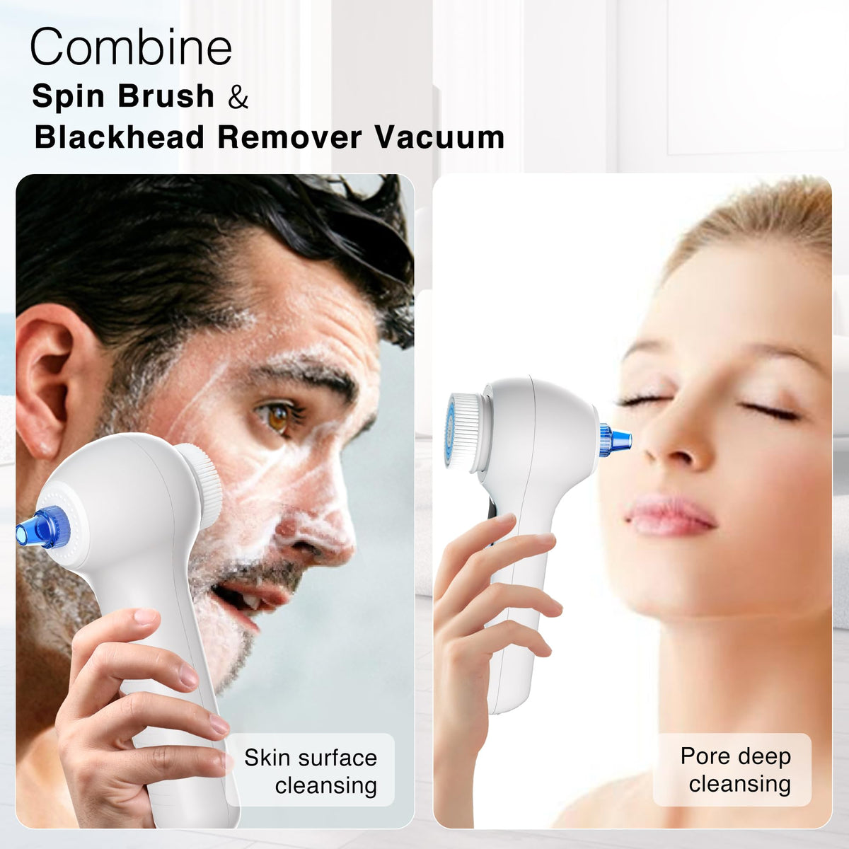Rechargeable Rotating Face Scrubber - Umickoo Official Imagery - 4