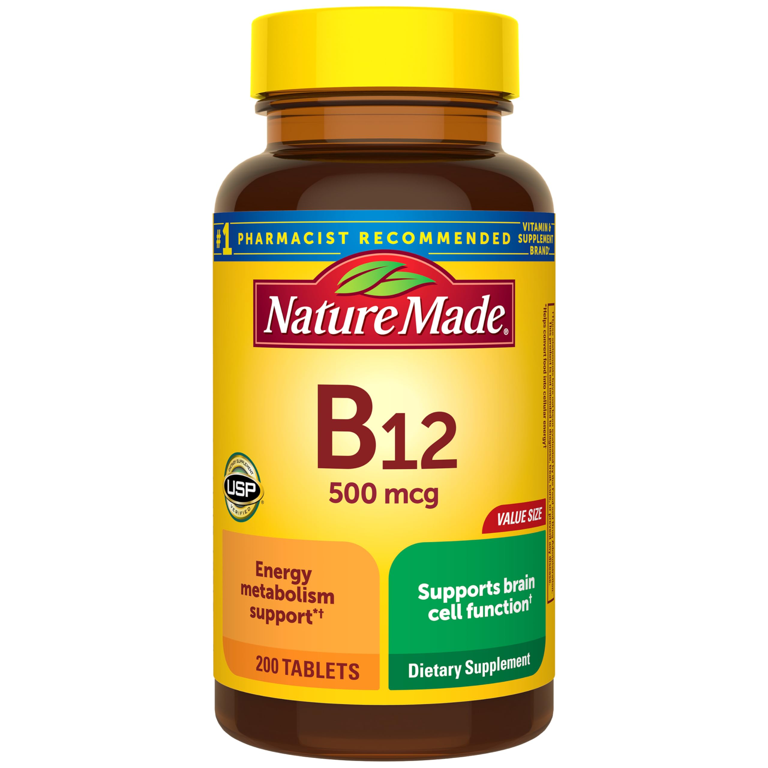 Nature Made Vitamin B12 500 mcg for Energy Metabolism Support, - Product Imagery