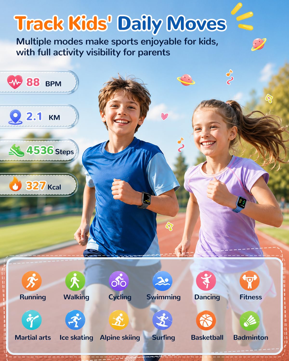 Sanorum No App Fitness Tracker for Kids Gift ,Smart Watch Toys with 7 Puzzle Games – product photo (Smartwatches)