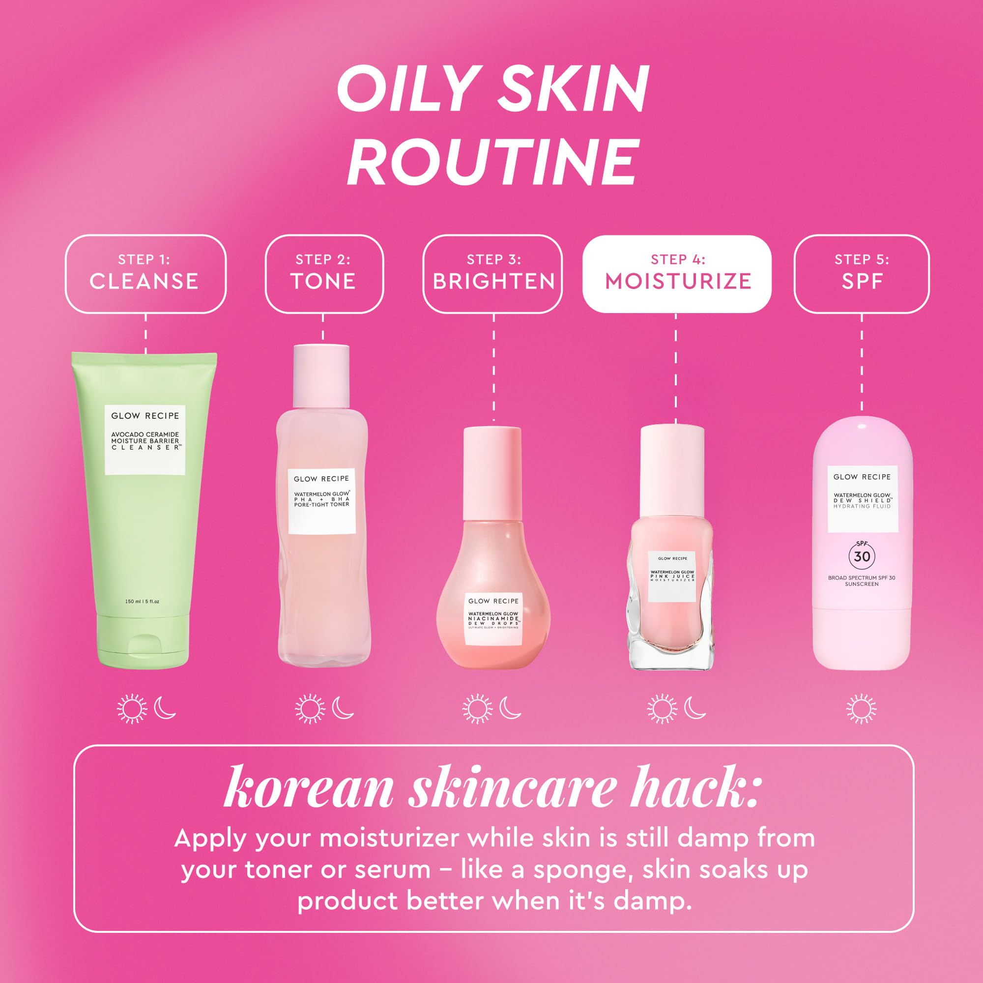 Glow Recipe Pink Juice Water Gel Moisturizer 25ml in a clear jar, showcasing its pink, hydrating gel formula for glowing skin.