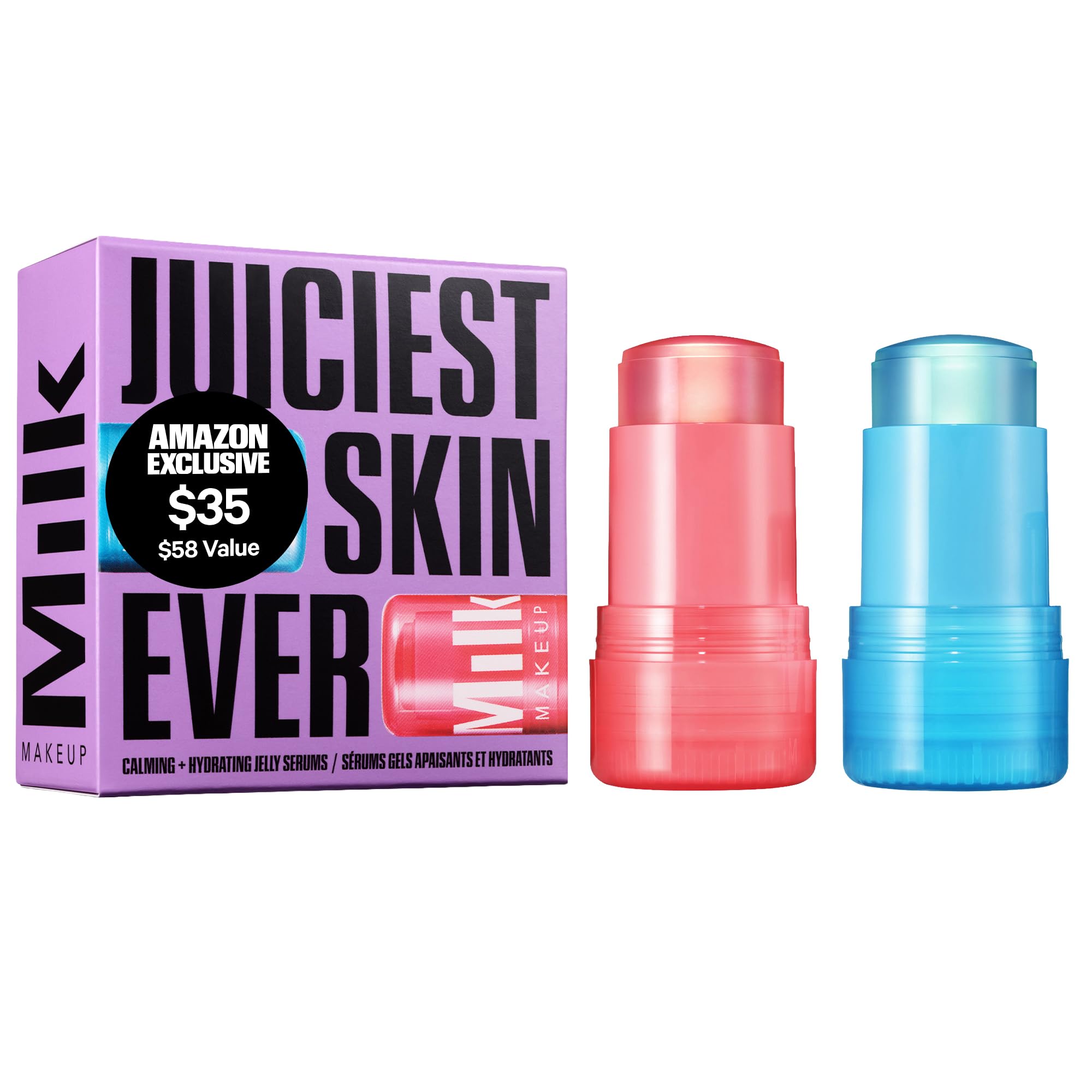 Milk Makeup Calming + Hydrating Jelly Skincare Serum Set – - Product Imagery