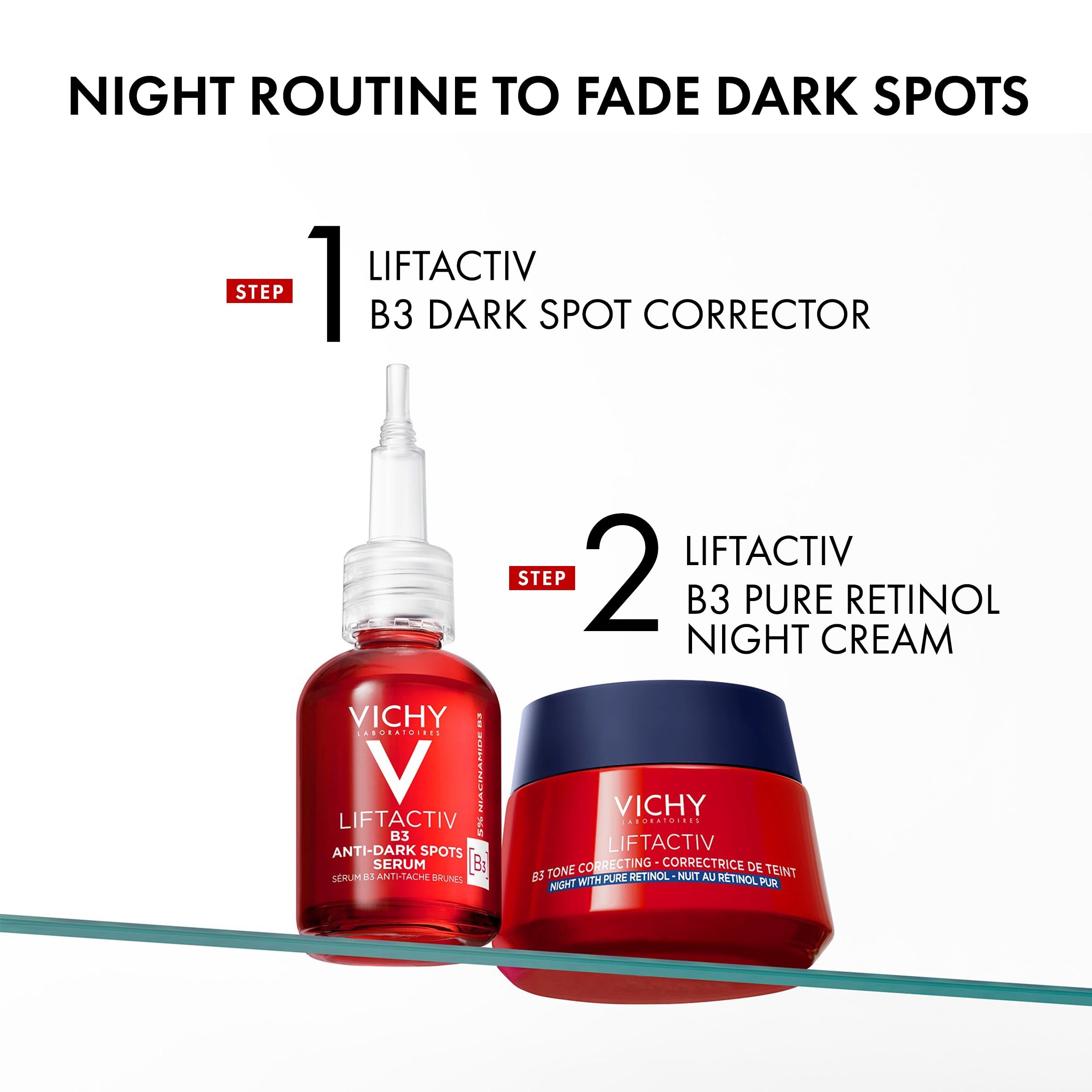 VICHY LiftActiv B3 4% Niacinamide + 0.15% Retinol Night Cream 1.69oz