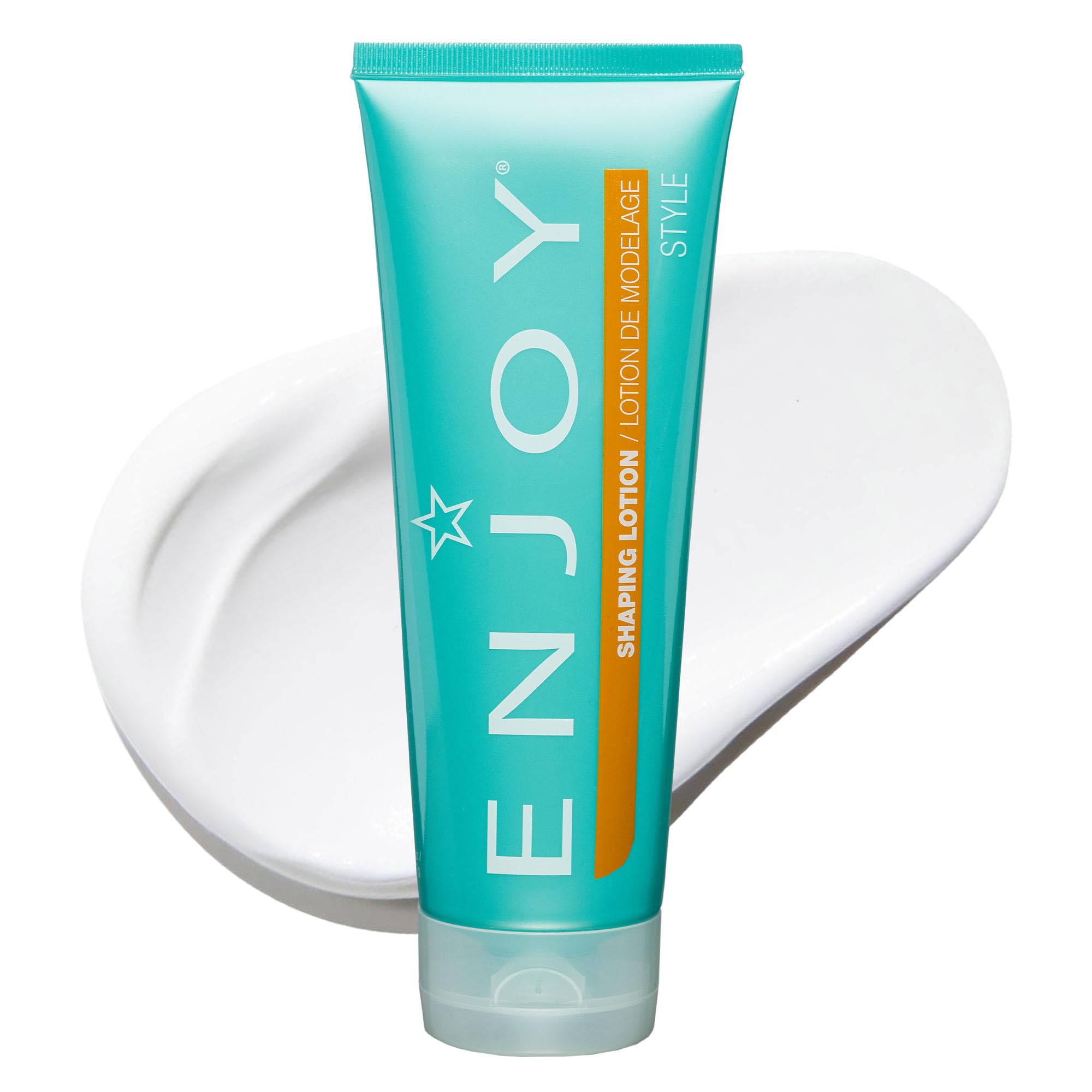 Enjoy Shaping Lotion lightweight styling cream for curly hair, adds softness, shine, and bouncy hold with natural movement.