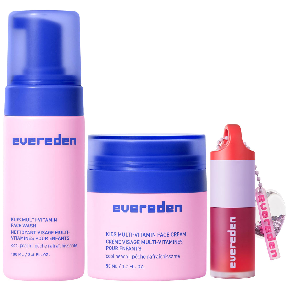 Evereden Kids Face Wash Face Cream Lip Oil Red Dermatologist - Evereden Official Imagery - 2