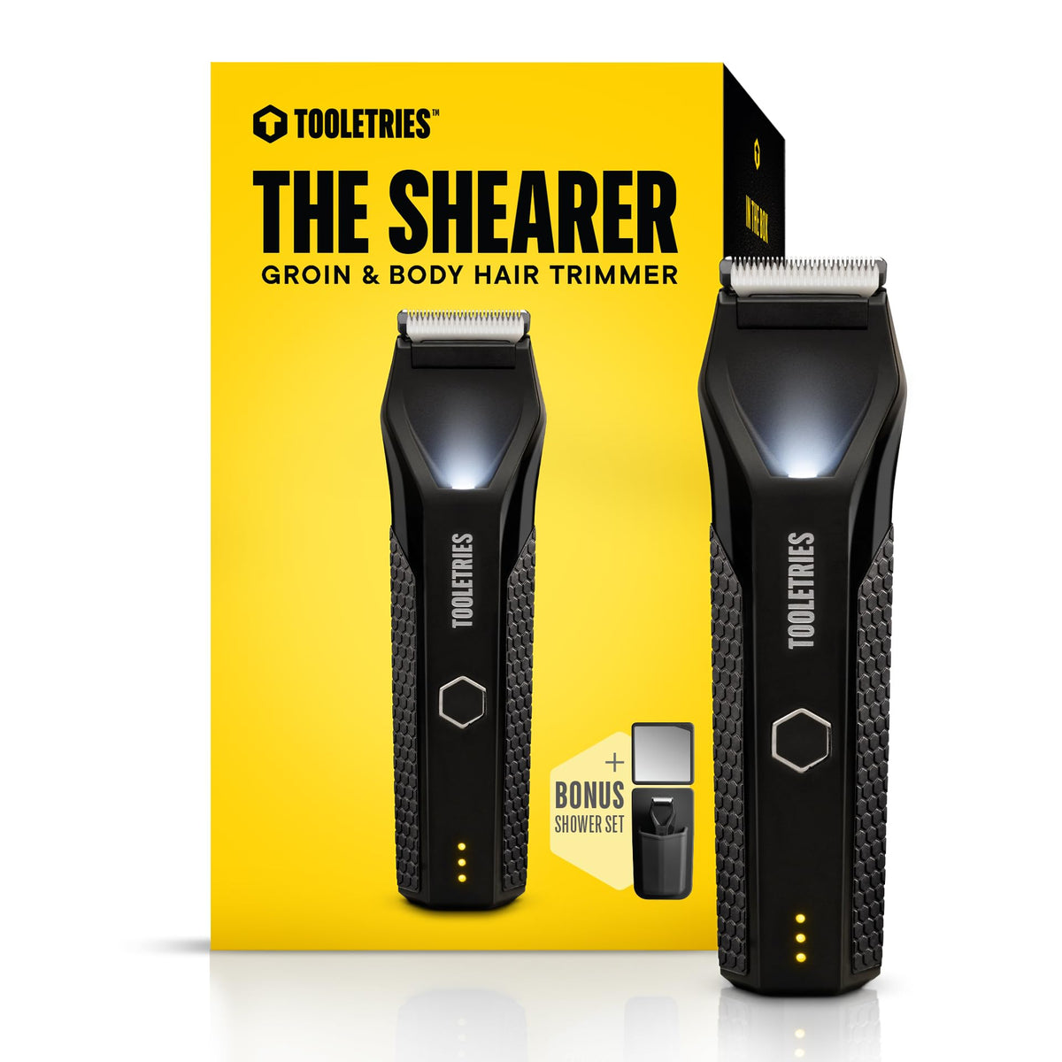 TOOLETRIES The Shearer Groin Trimmer & Body Groomer Set for Men - Black – product photo (Body Groomers)