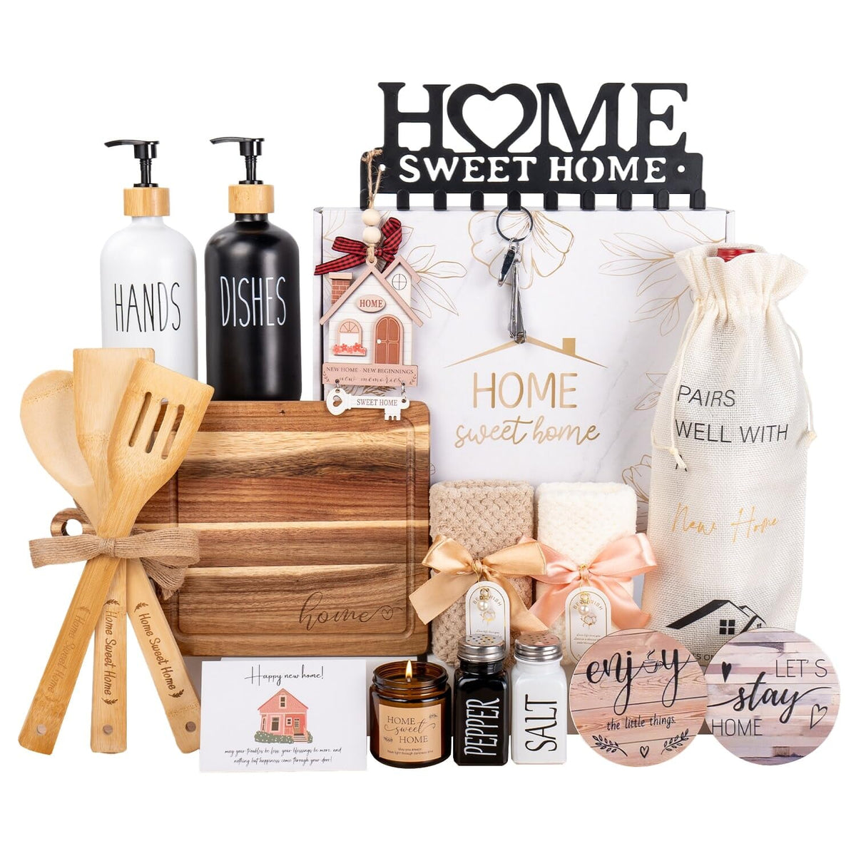 House Warming Gifts New Home 19pcs New Home Gift Basket For - Ithmahco Official Imagery - 2