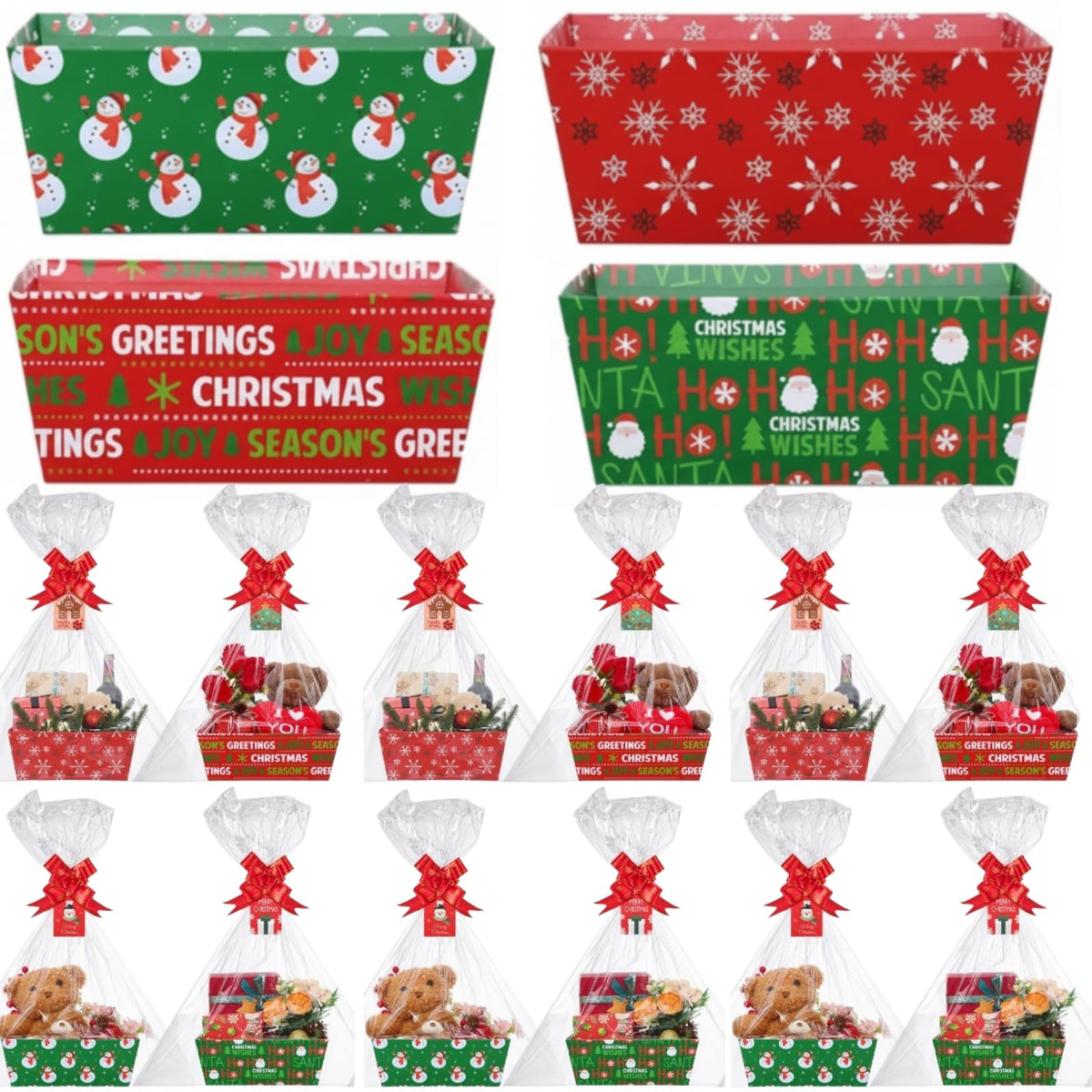 Cholemy 48 Pcs Extra Large Christmas Basket for Gift 12 10 - Cholemy Official Imagery - 2