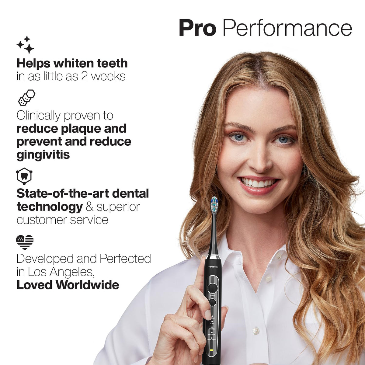 Aquasonic Black Series PRO Ultra Whitening Electric - Aquasonic Official Imagery - 8
