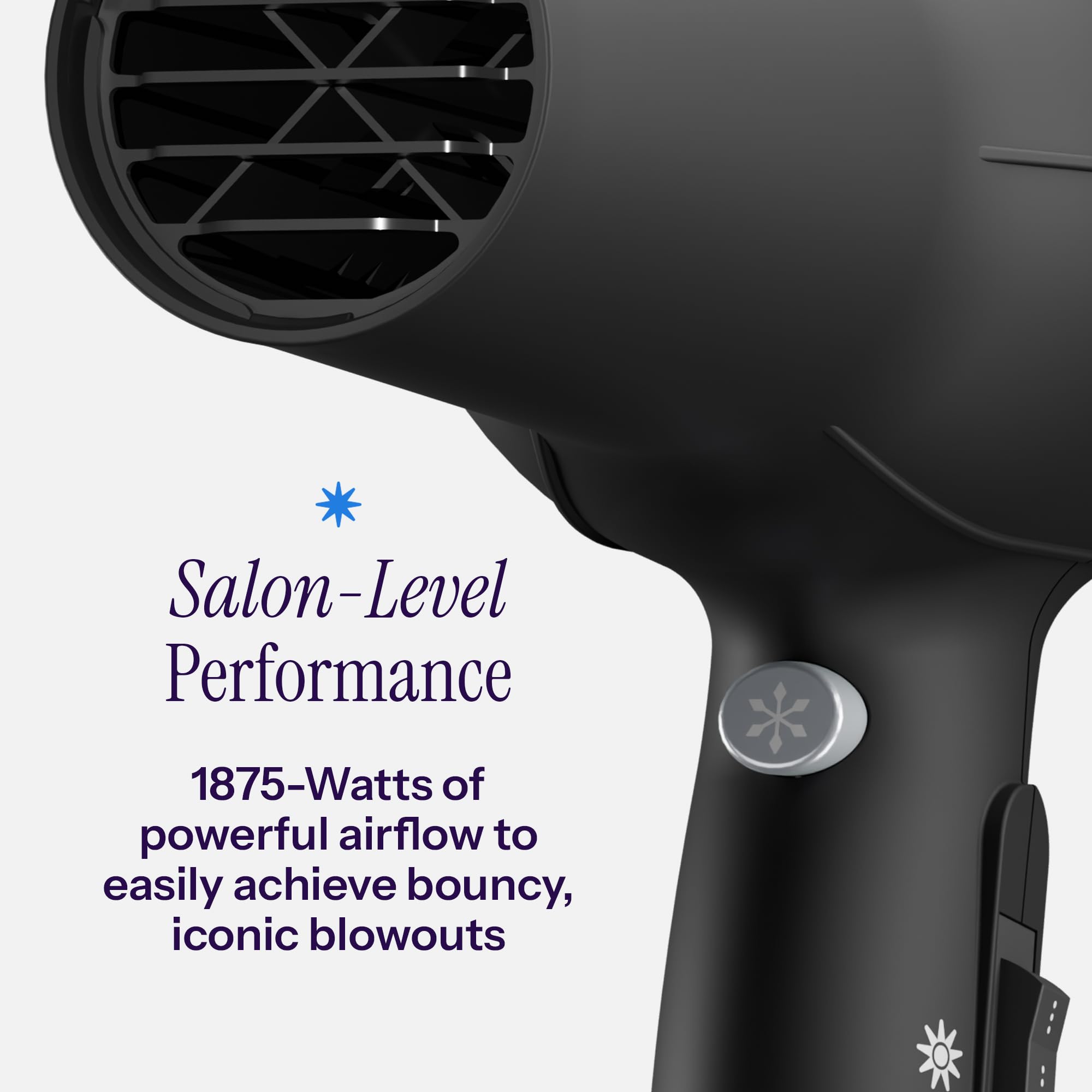 Hot Tools Pro Artist 1875W Turbo Ionic Hair Dryer with ergonomic handle and multiple heat settings, styled with airflow vents visible.