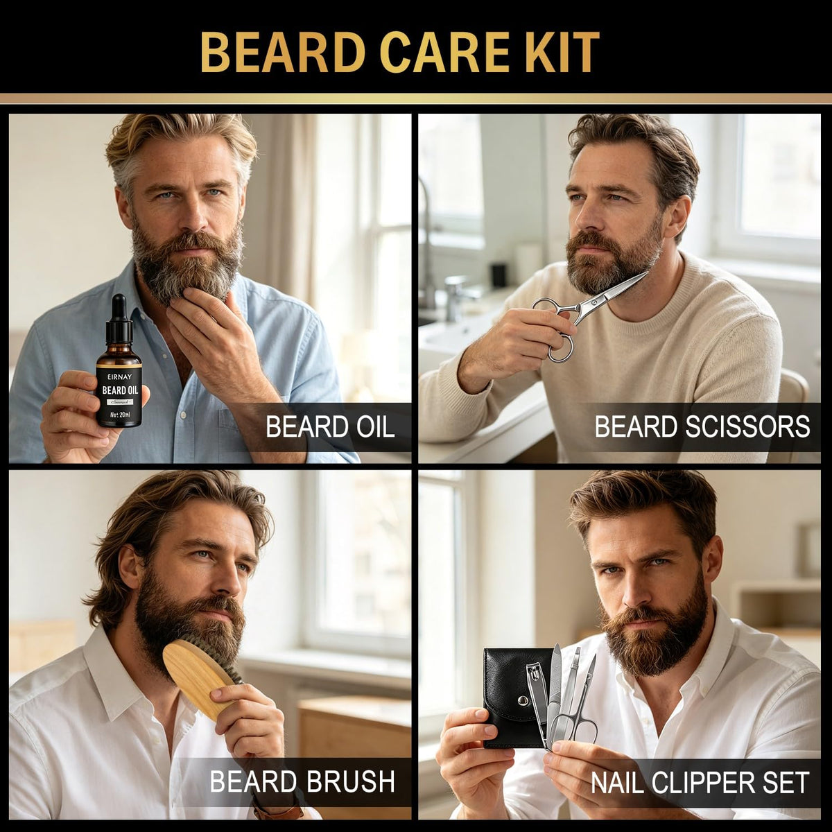 EIRNAY Gifts for Men, 21PCS Spa Gift Basket Set for Men, Charcoal Skin Care Set – alternate angle