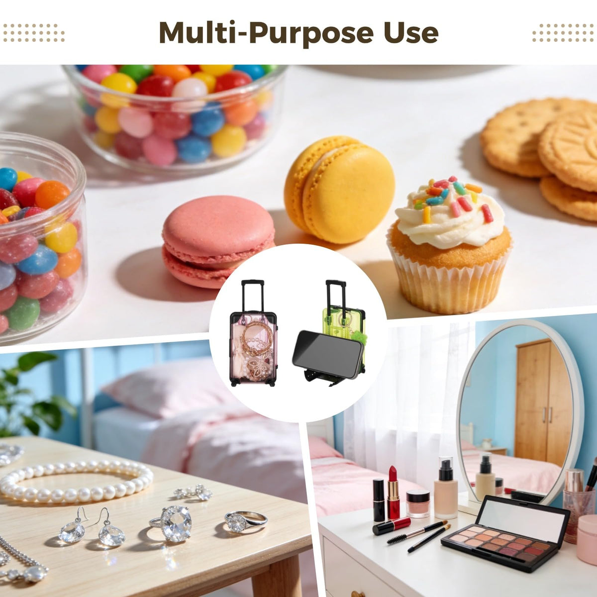 32 Pcs Mini Suitcase Storage Box Set Plush Ball Keychains - COSYOO Official Imagery - 6