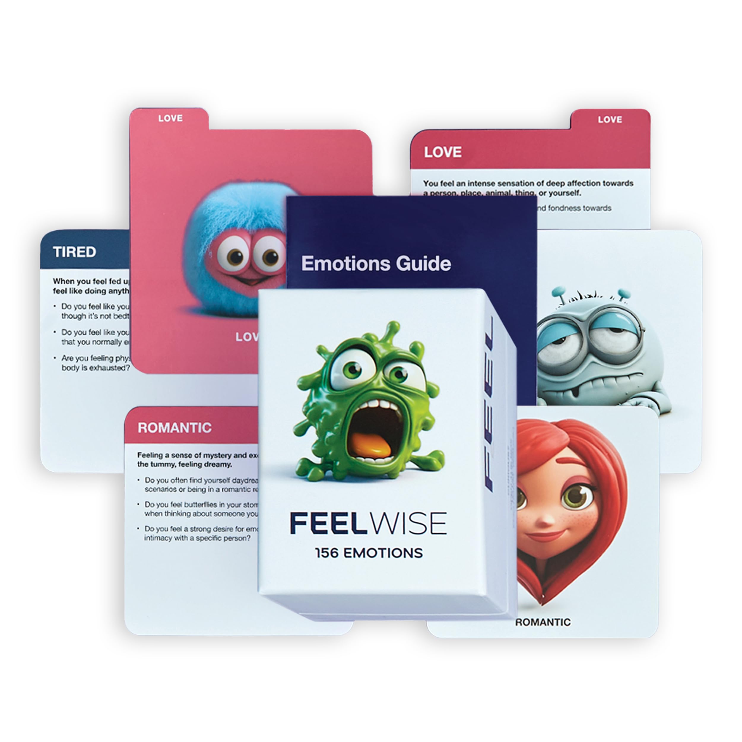 156 Emotion Cards Card Deck – Master Your Emotional - Product Imagery