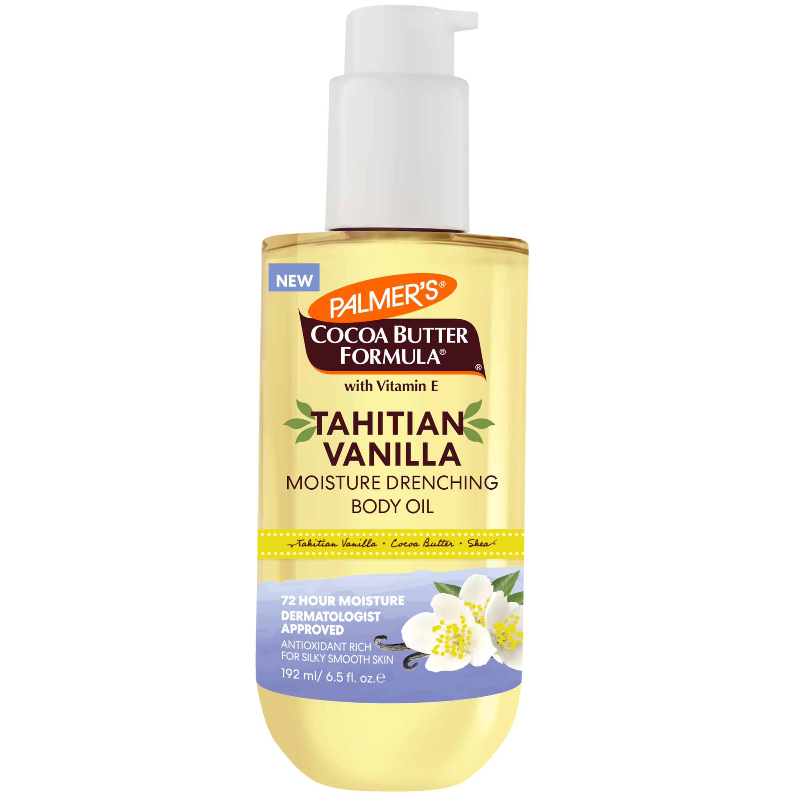 Palmer's Tahitian Vanilla Body Oil, Cocoa Butter Formula (6.5 Fl Oz)