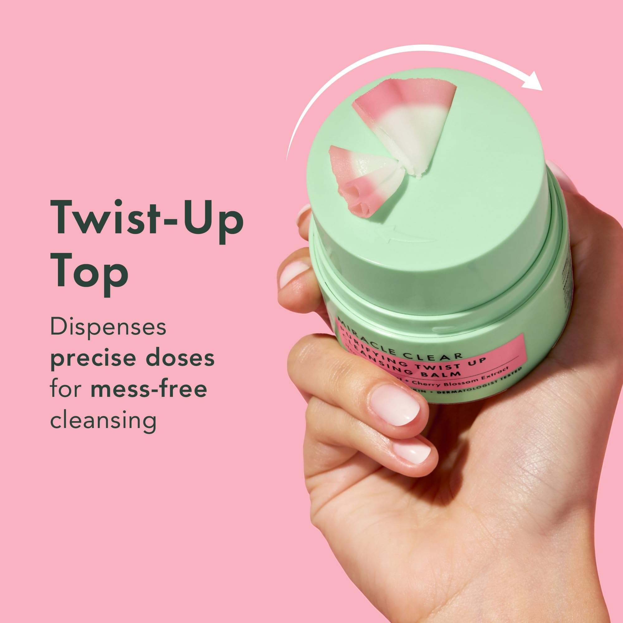 Rael Miracle Clear Facial Cleanser face wash in a 1.69 oz container, featuring a cleansing balm for smooth, clean skin.
