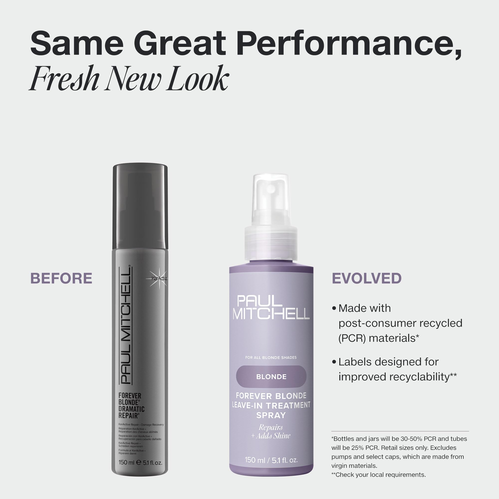 Paul Mitchell Forever Blonde Leave-In Treatment Spray, Repairs + Adds Shine, Ideal For Bleached + Lightened Hair, 5.1 fl. oz