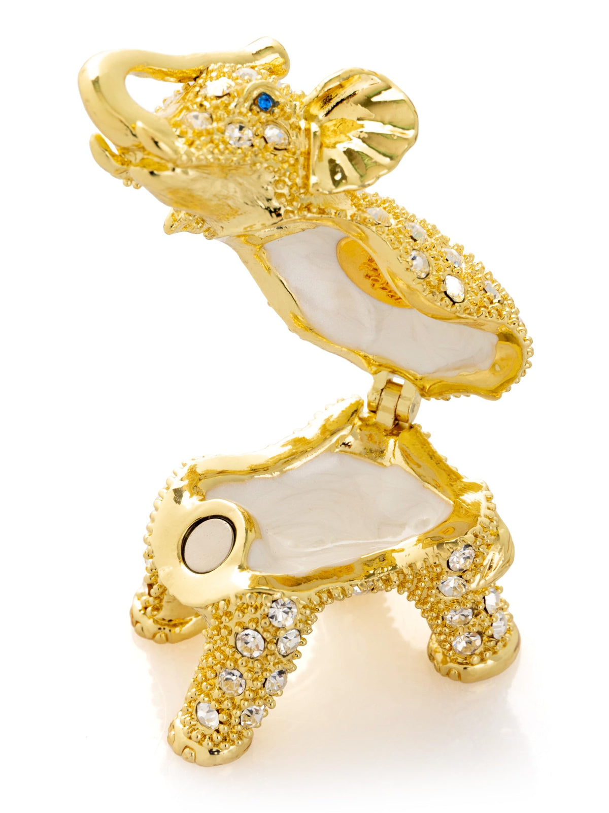 Keren Kopal Miniature Golden Elephant Trinket Box Faberge - Keren Kopal Official Imagery - 8