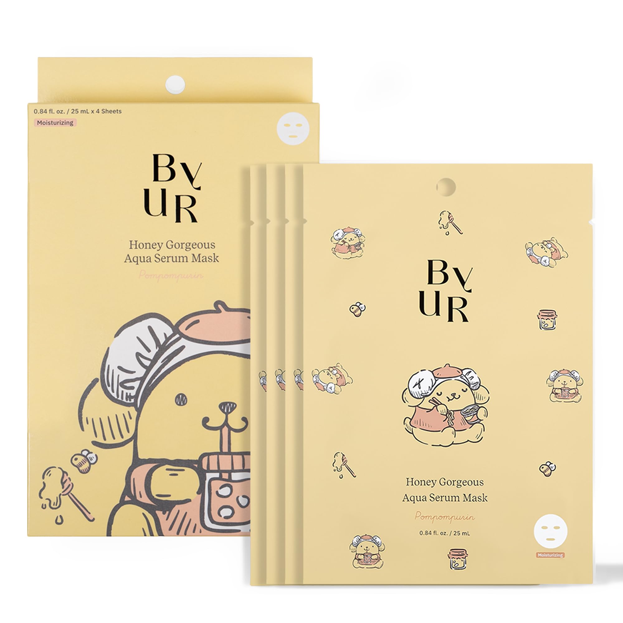 ByUR Honey Gorgeous Sanrio Character Daily Aqua Serum Mask (4 - Product Imagery
